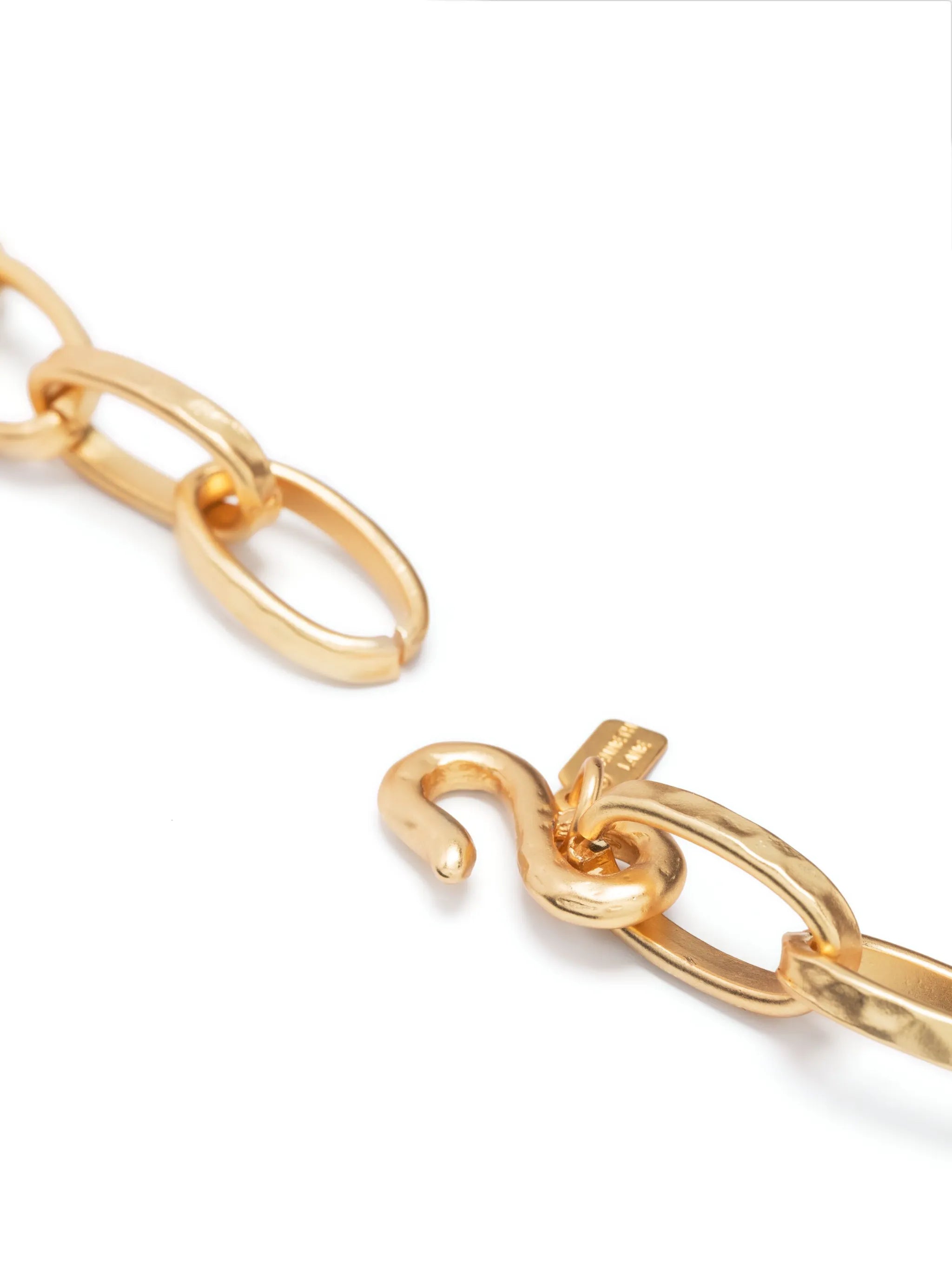 satin-finish chain necklace