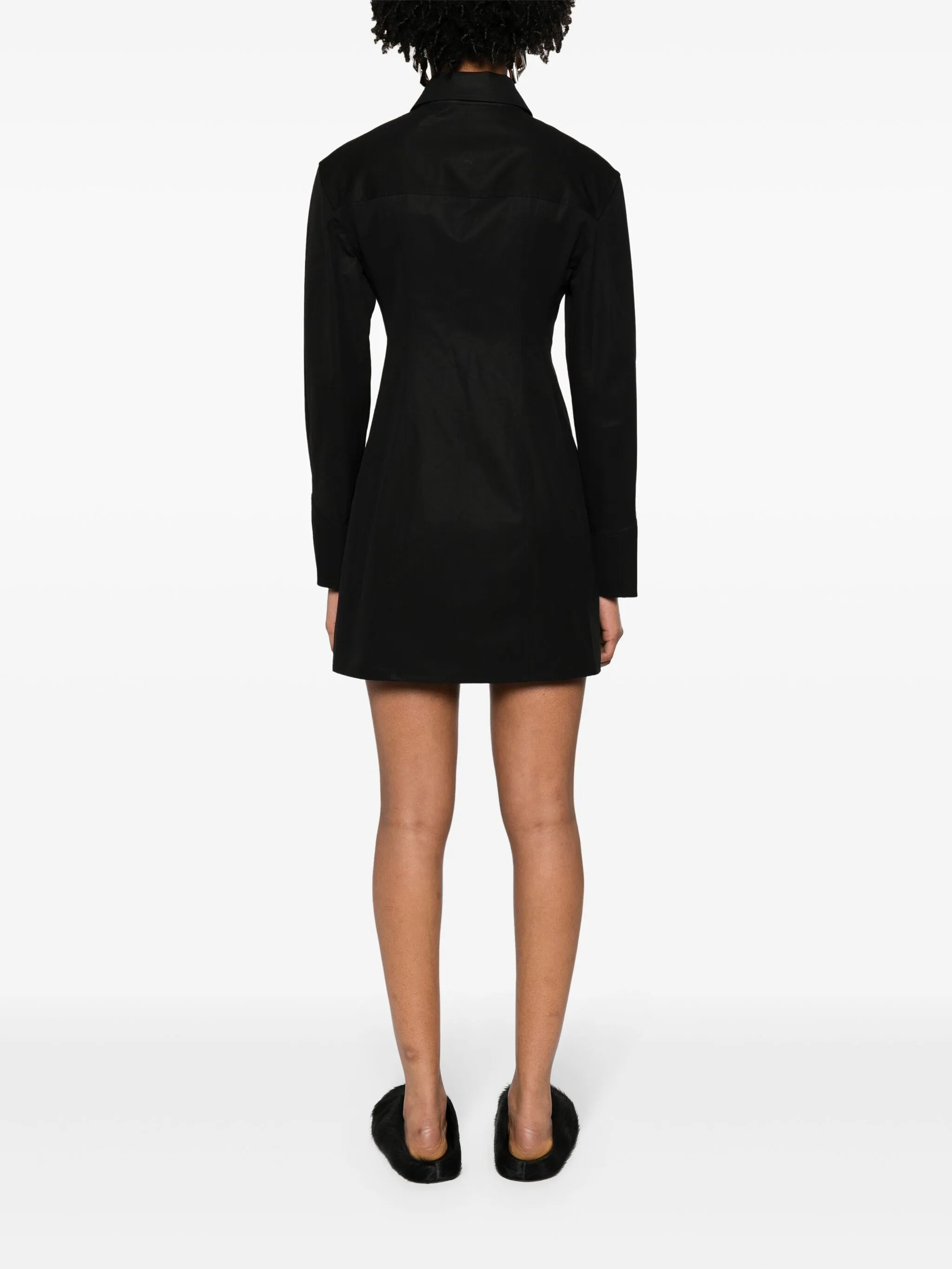 boned shirt minidress