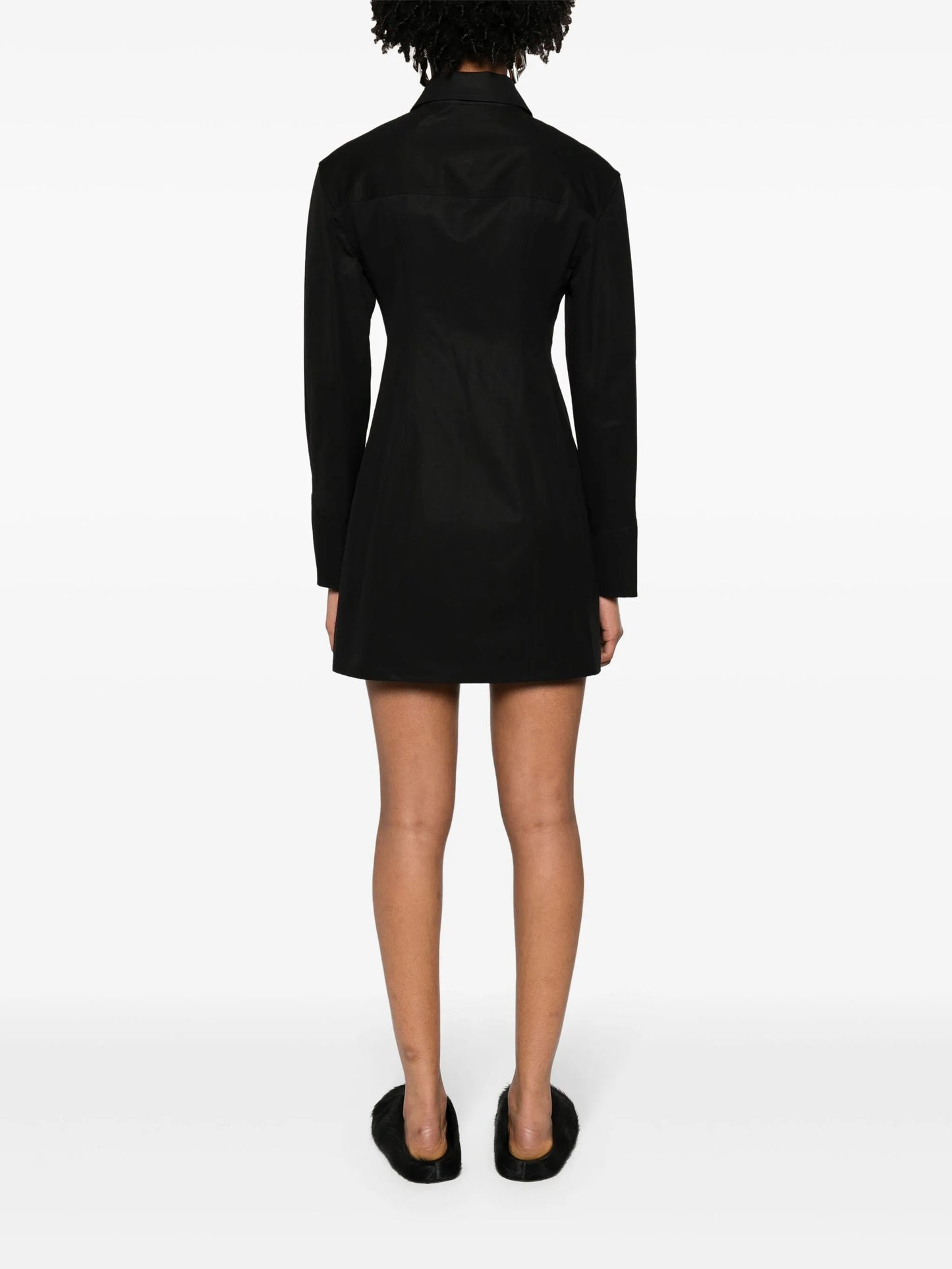 boned shirt minidress