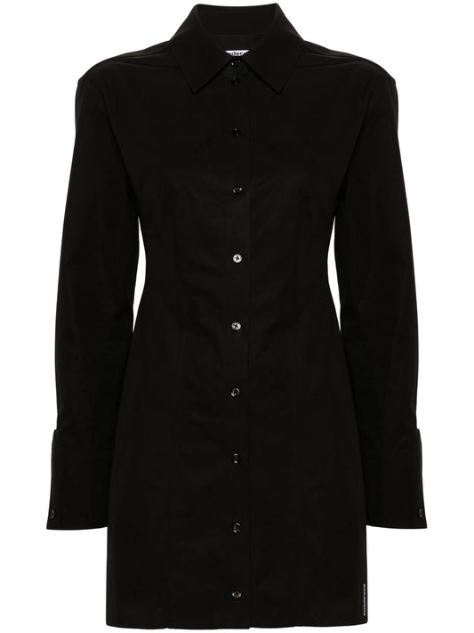boned shirt minidress