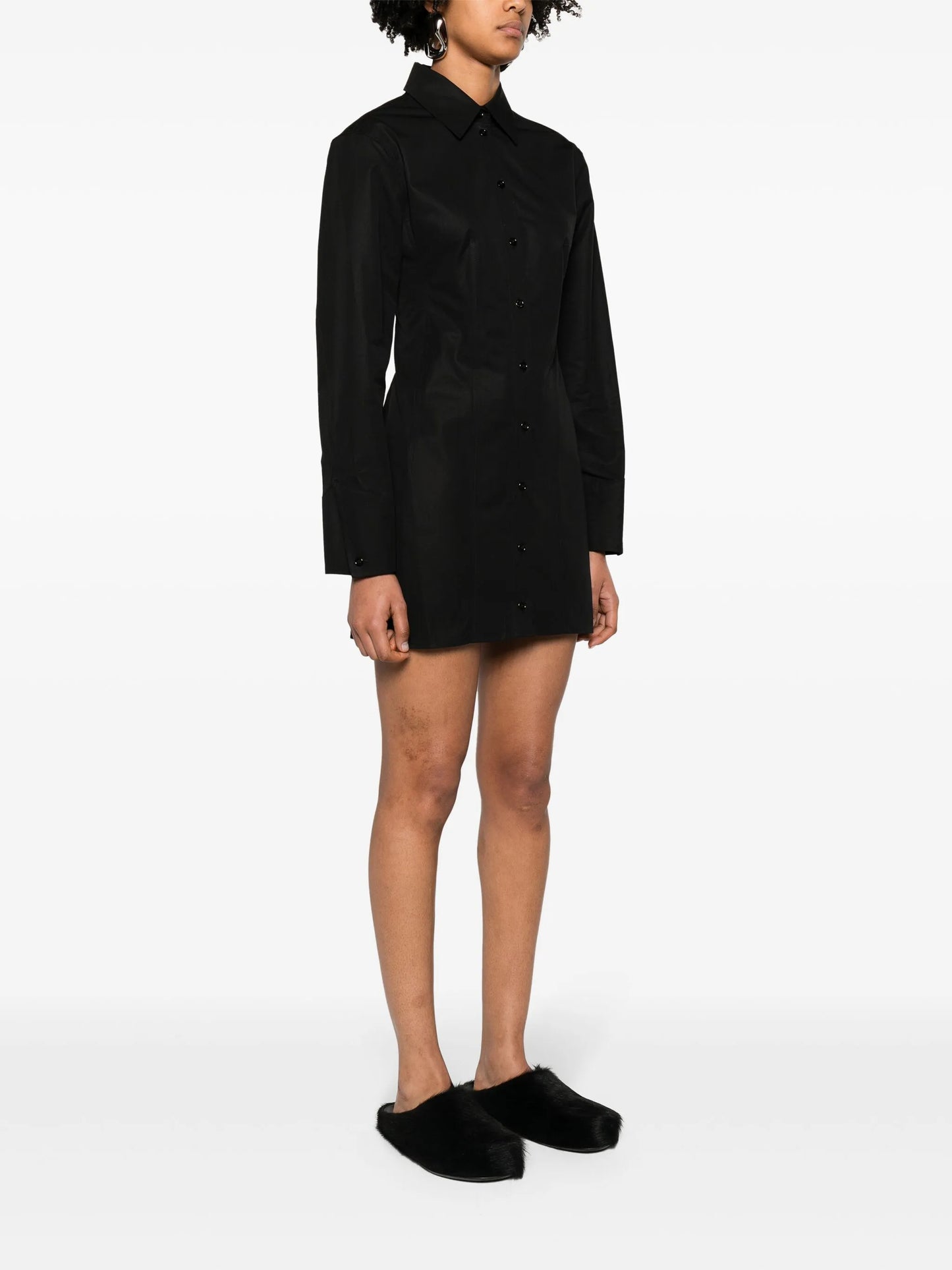 boned shirt minidress
