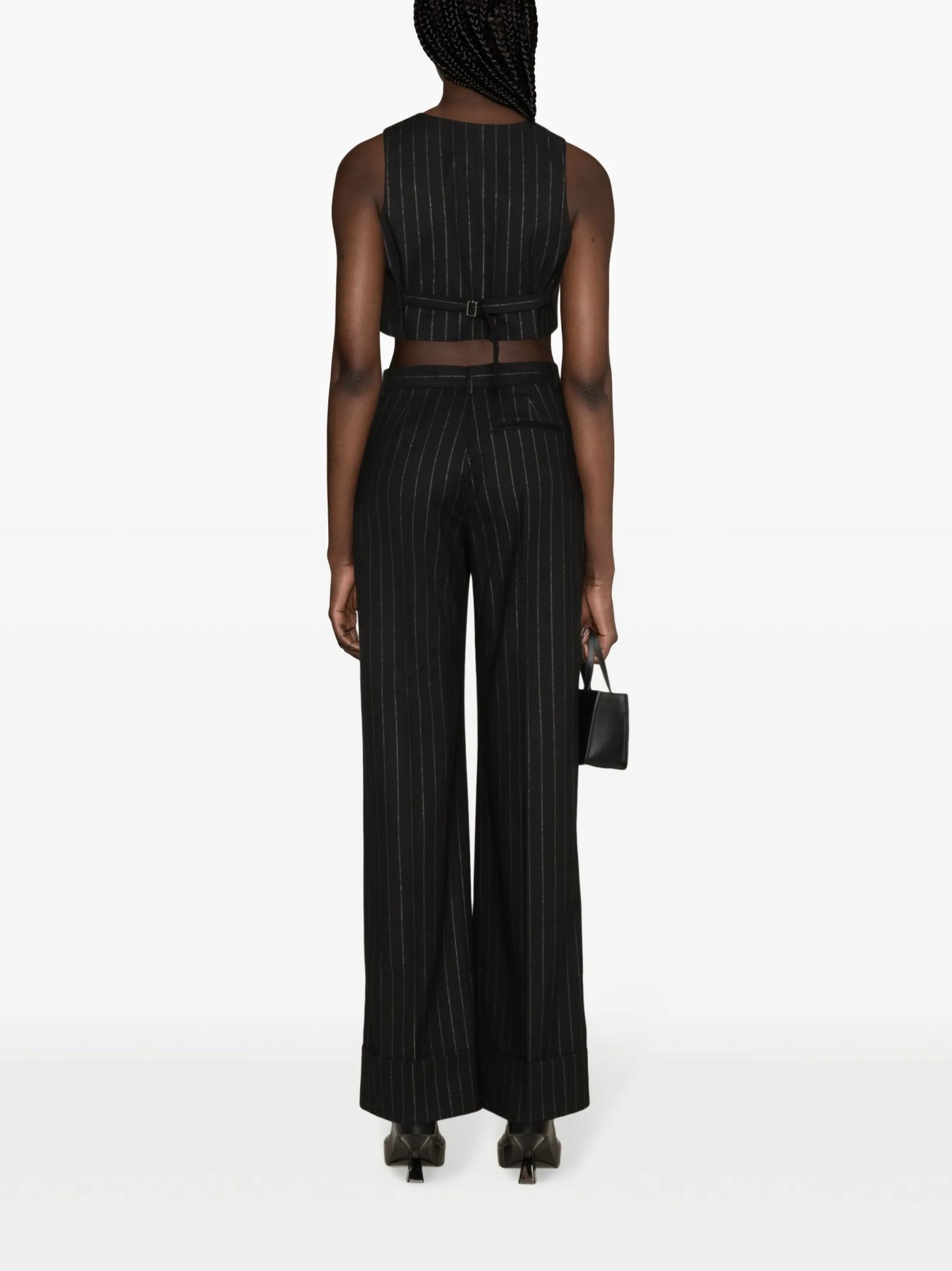 Nadine pinstripe buttoned vest
