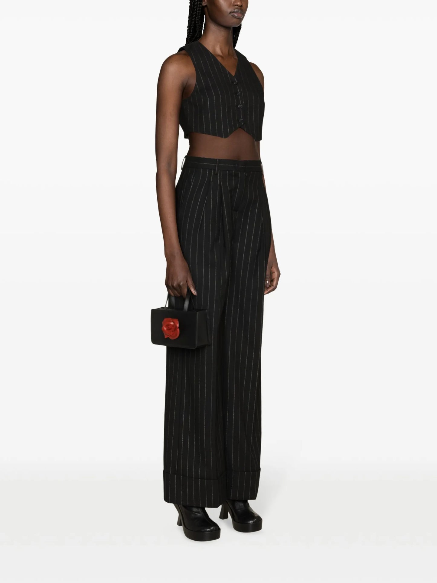 Nadine pinstripe buttoned vest