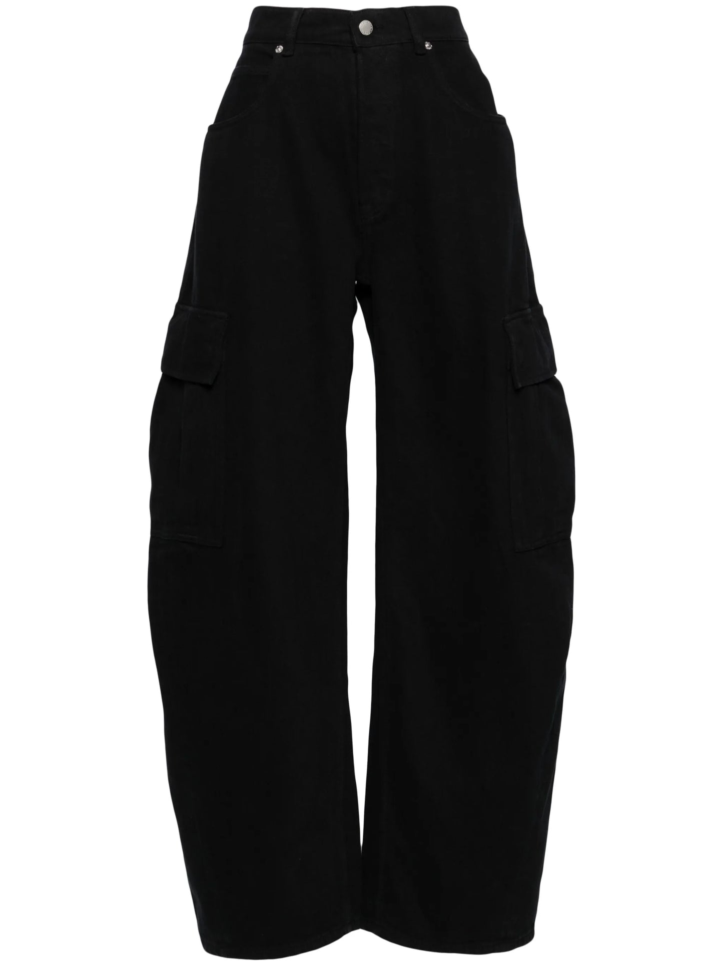 low-rise cargo jeans