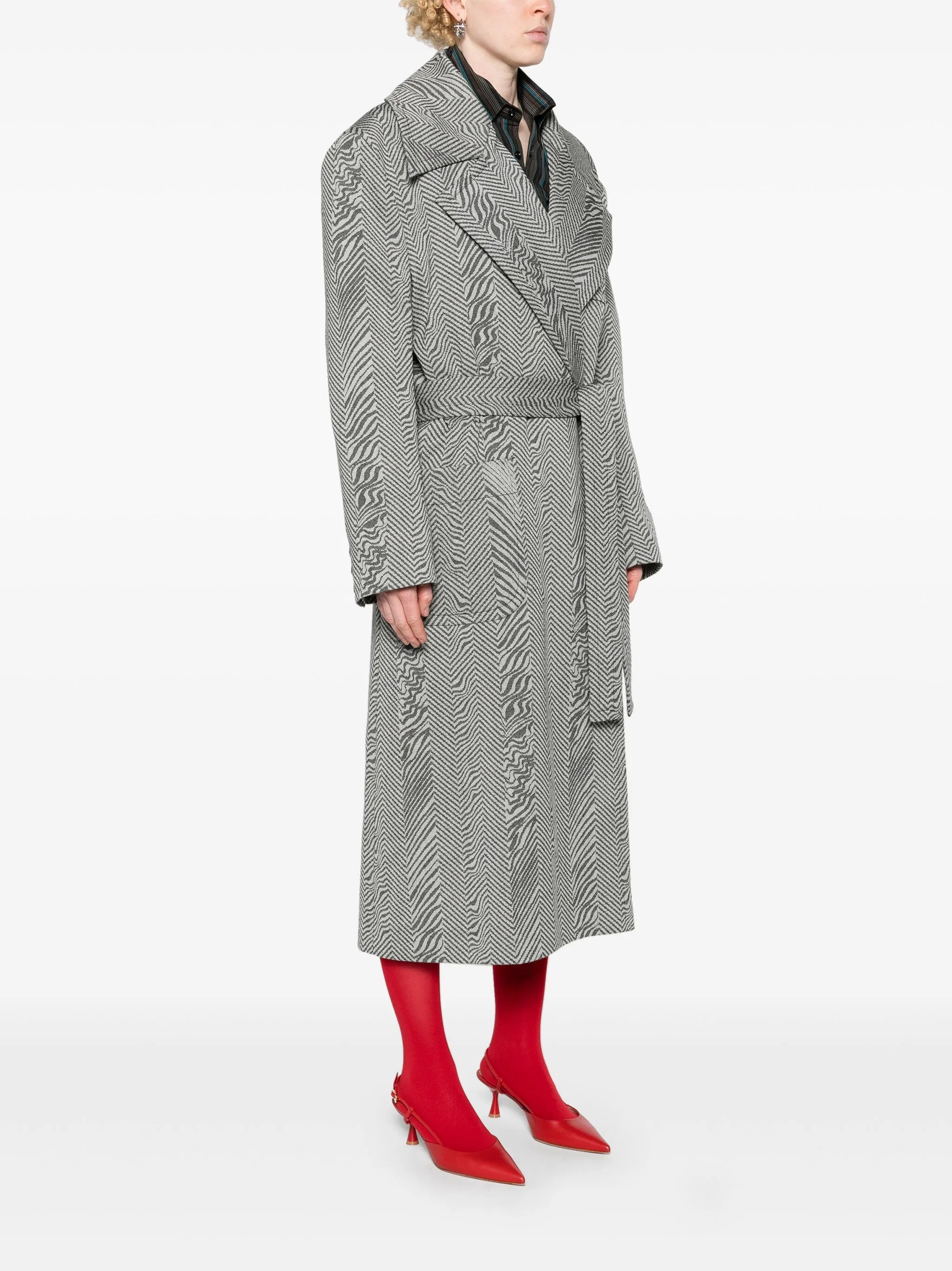 Paulina virgin wool maxi coat