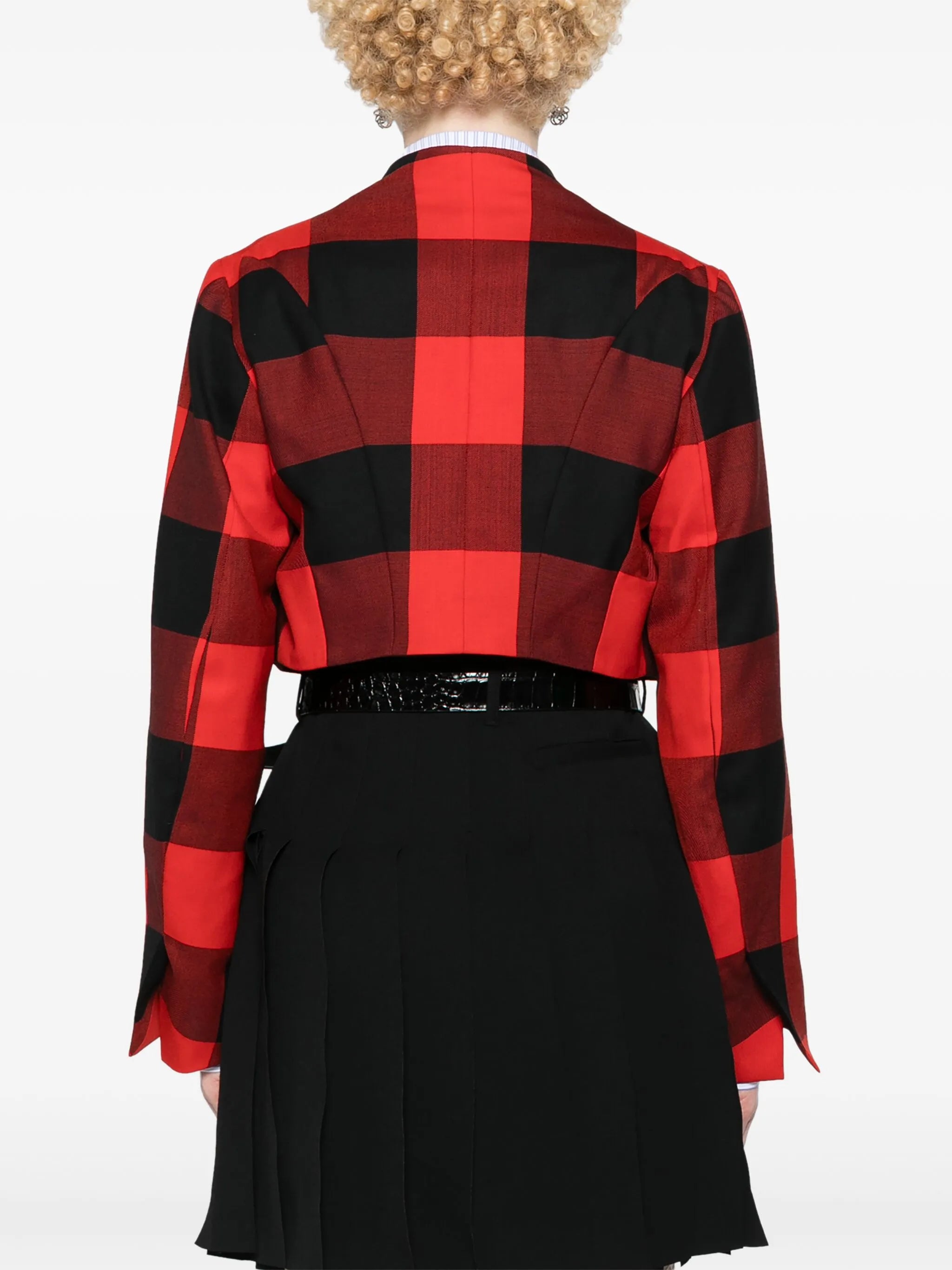 CJ tartan cropped jacket