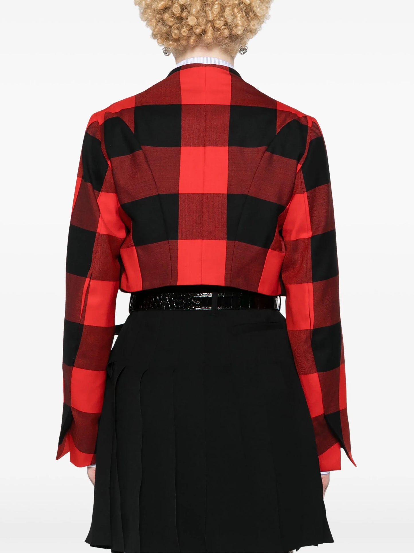CJ tartan cropped jacket