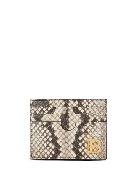 B-Buzz snakeskin-effect card holder
