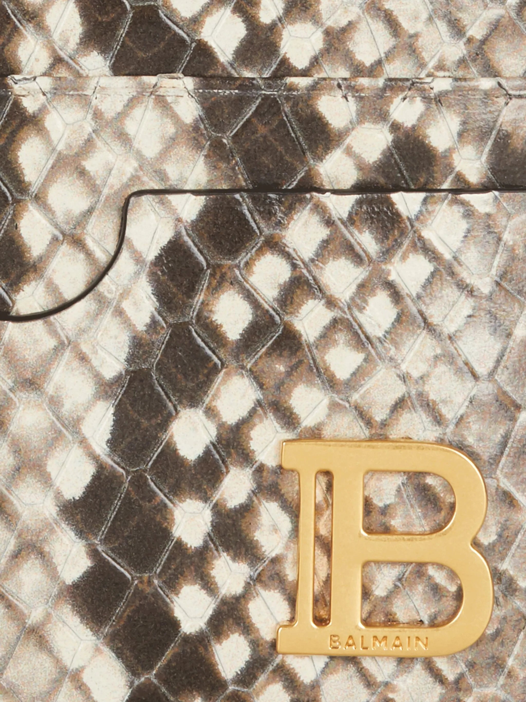 B-Buzz snakeskin-effect card holder