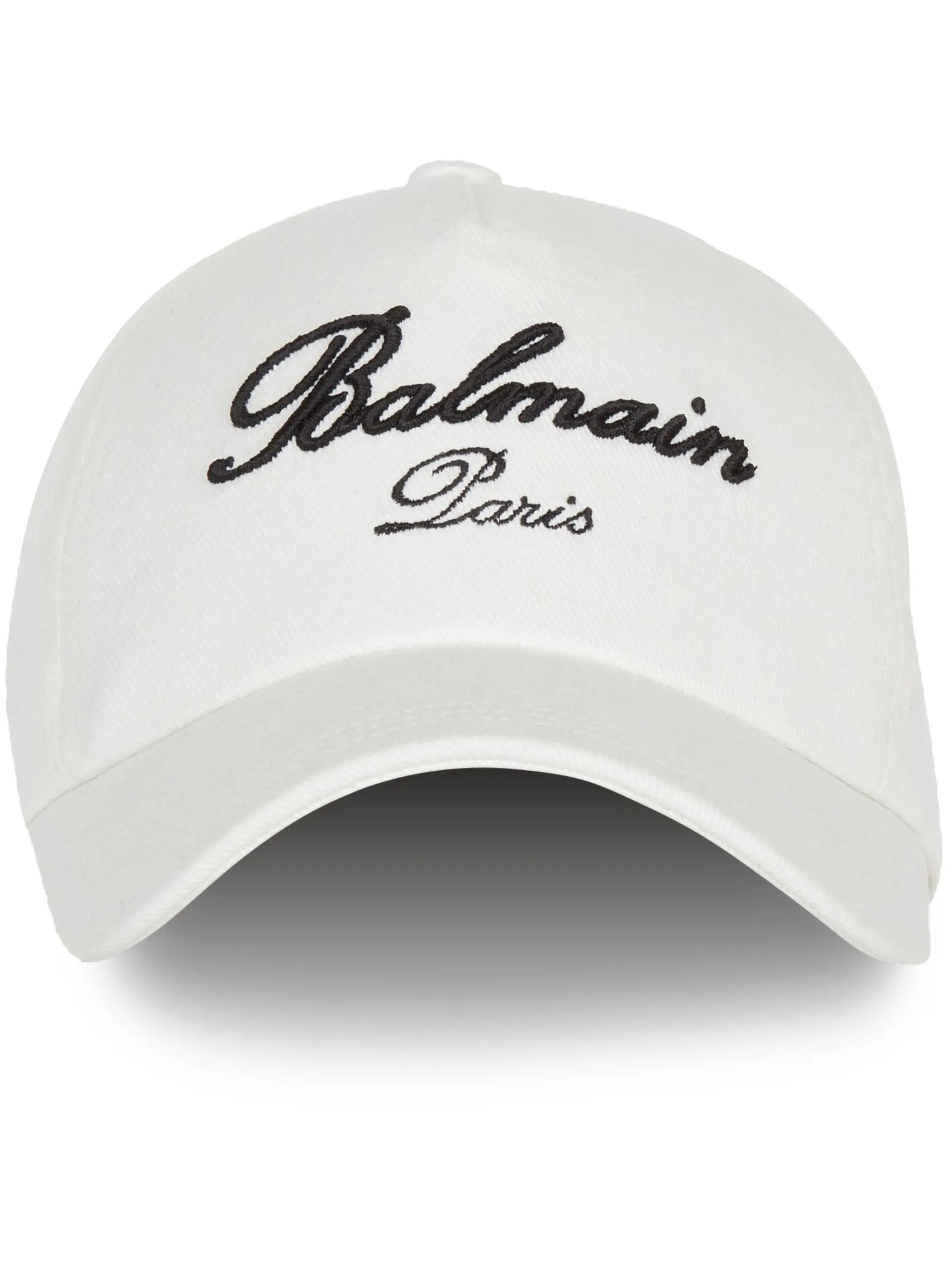 Signature-embroidered baseball cap