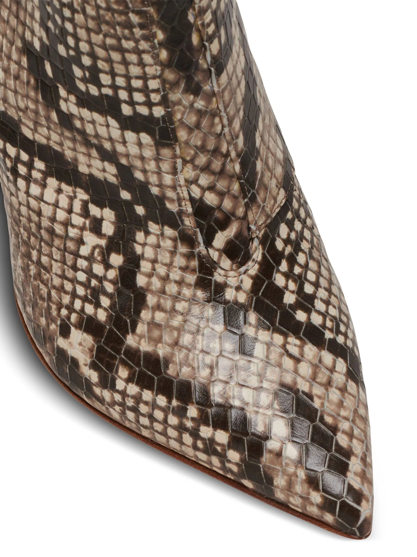 Alma 95mm snakeskin-effect boots