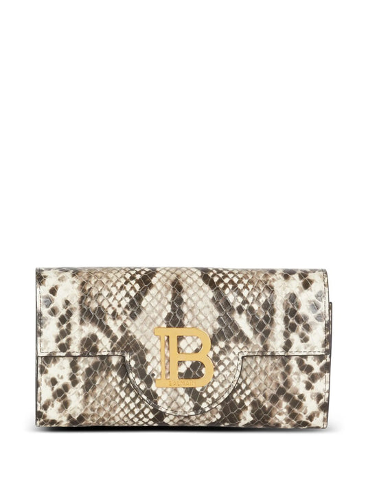 B-Buzz snakeskin-effect wallet-on-chain