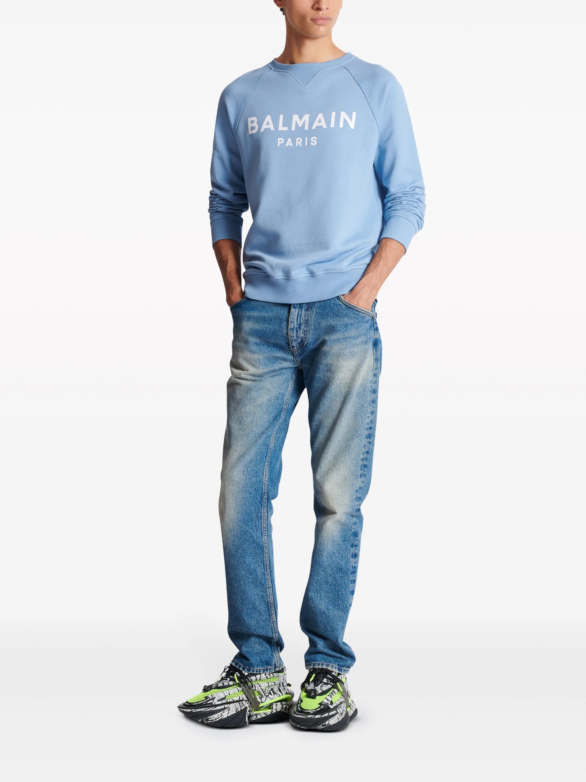 logo-print organic-cotton sweatshirt