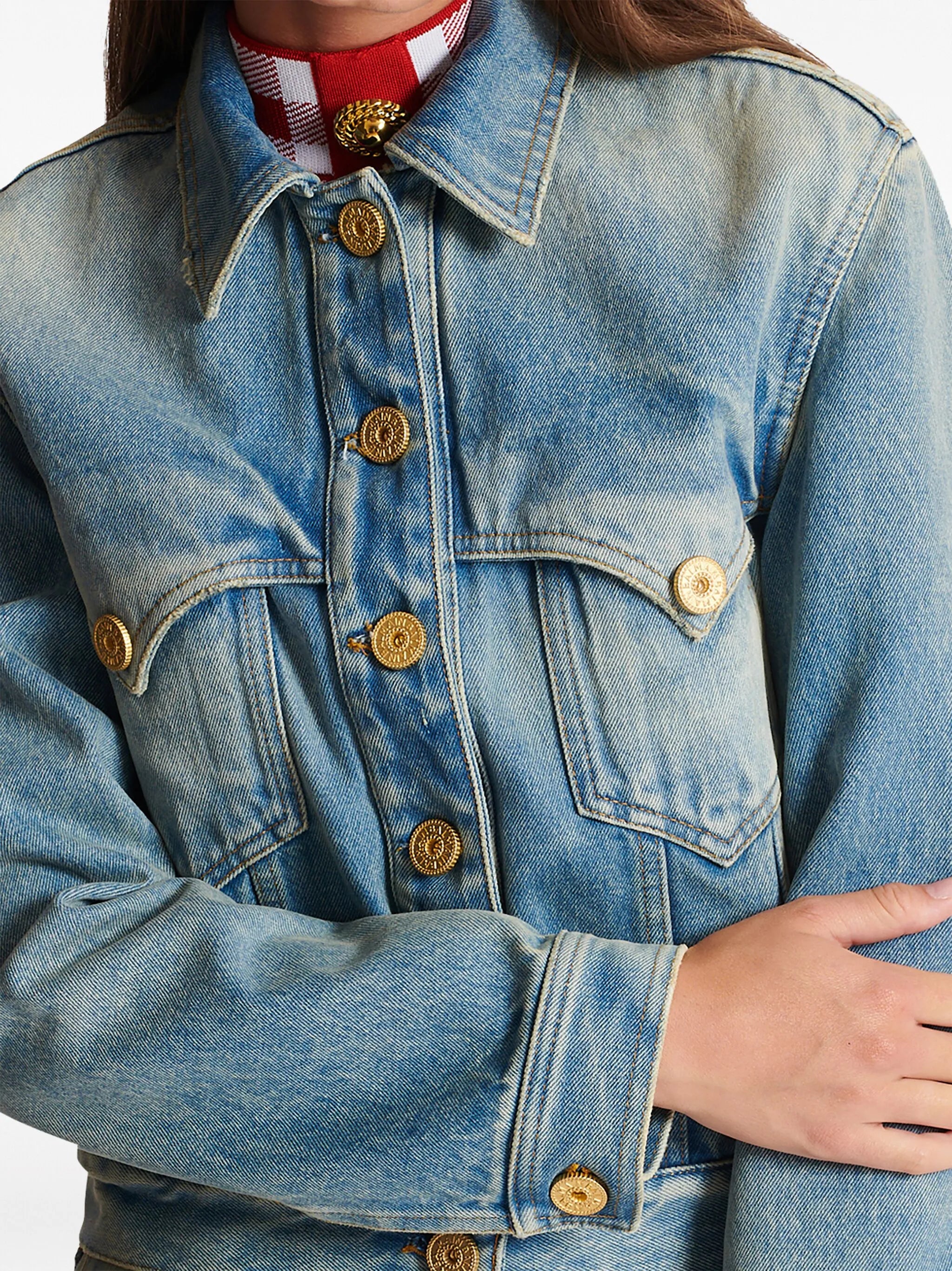stonewashed denim jacket
