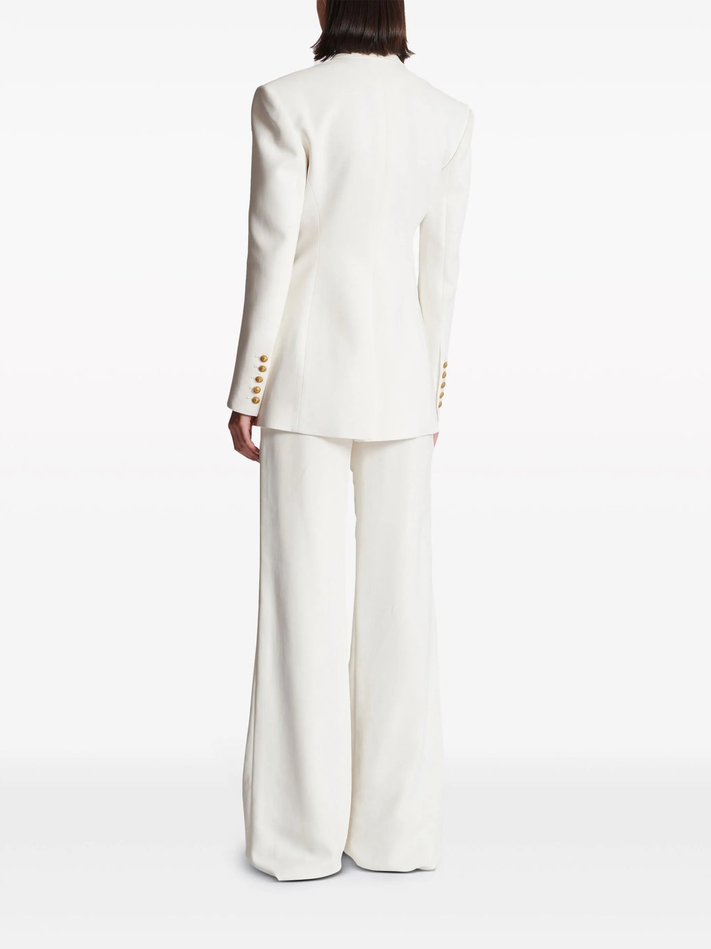 2-Button single-breasted crepe blazer