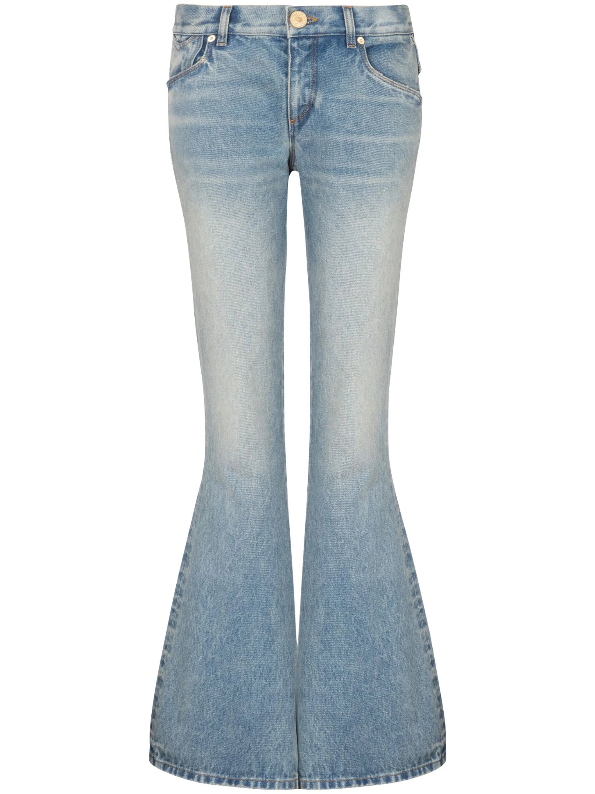 Western low-rise bootcut jeans