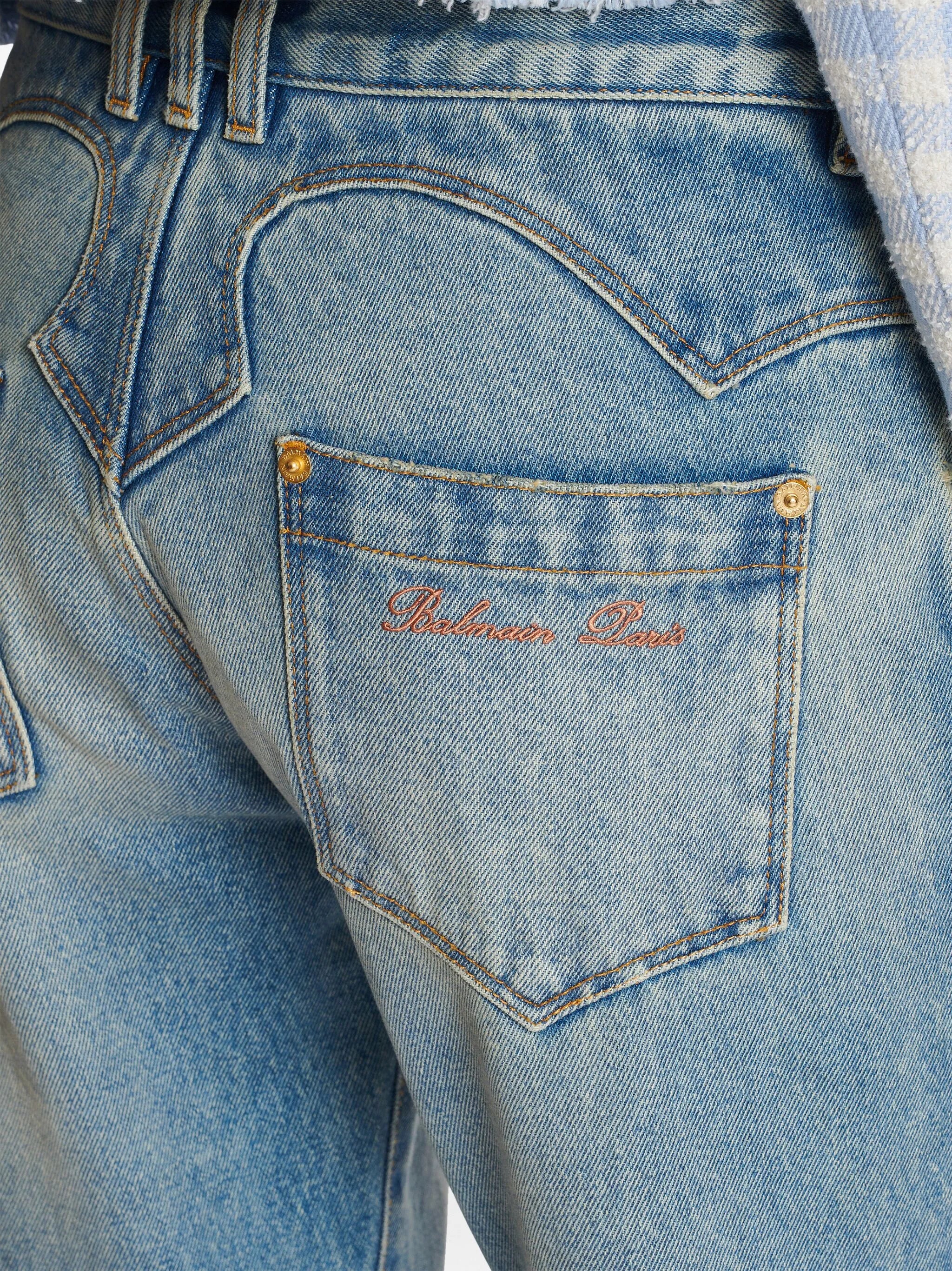 Western low-rise bootcut jeans
