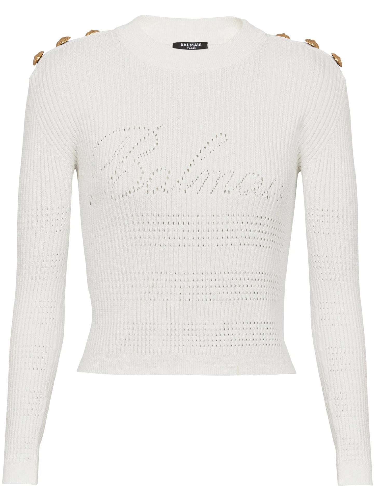 6-Button ribbed-knit jumper