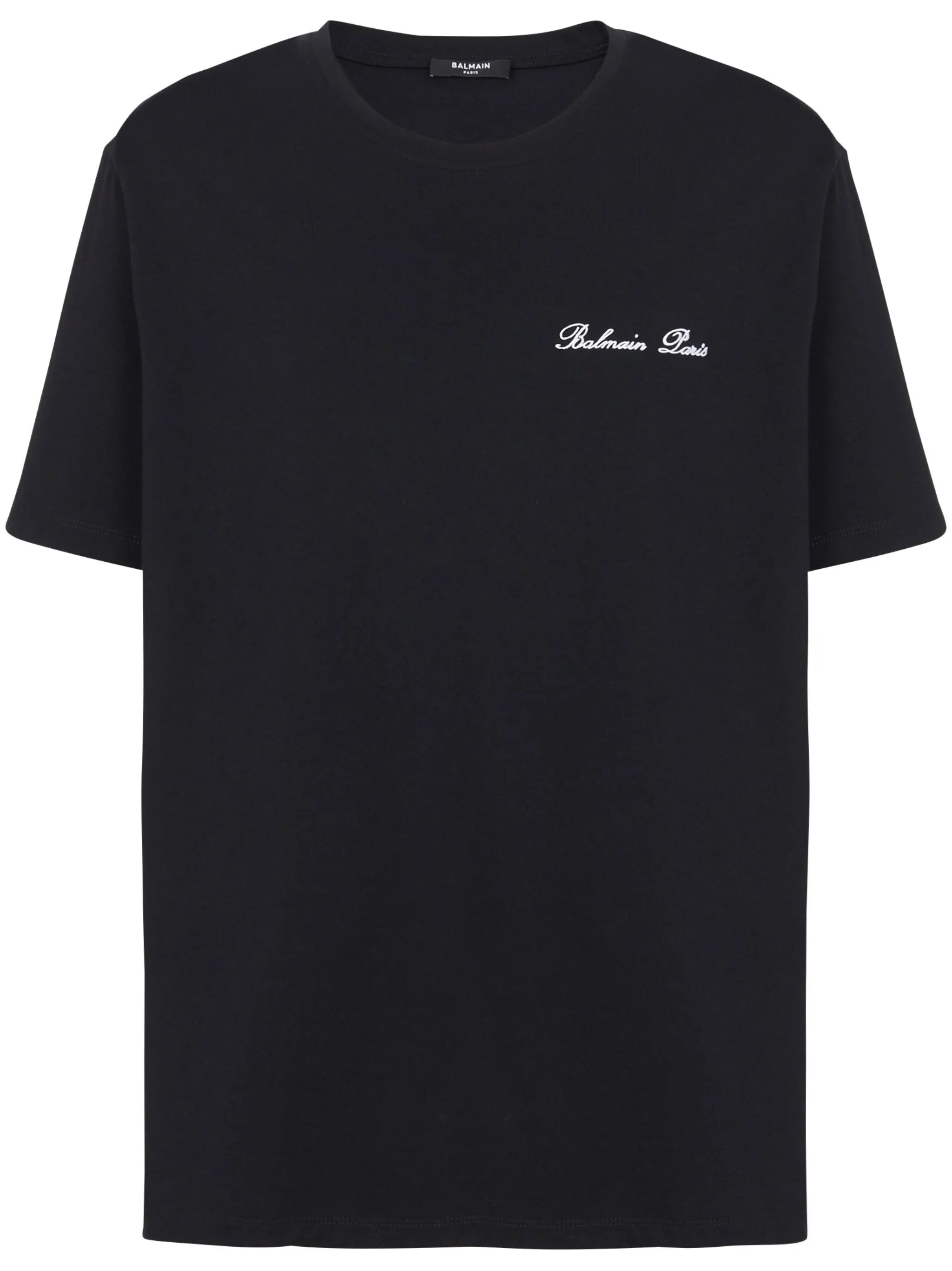 logo-embroidered cotton T-shirt