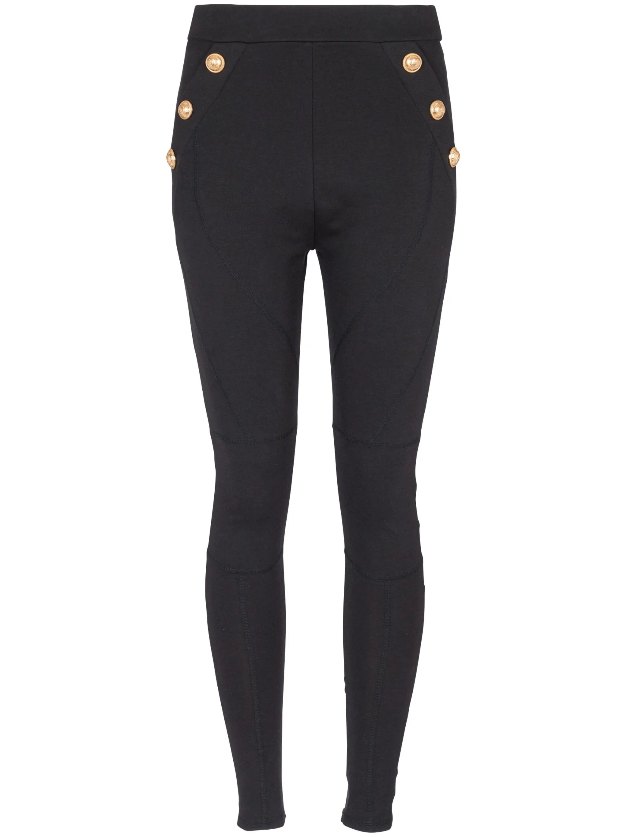 6-Button knitted leggings