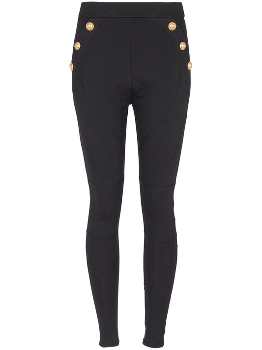 6-Button knitted leggings
