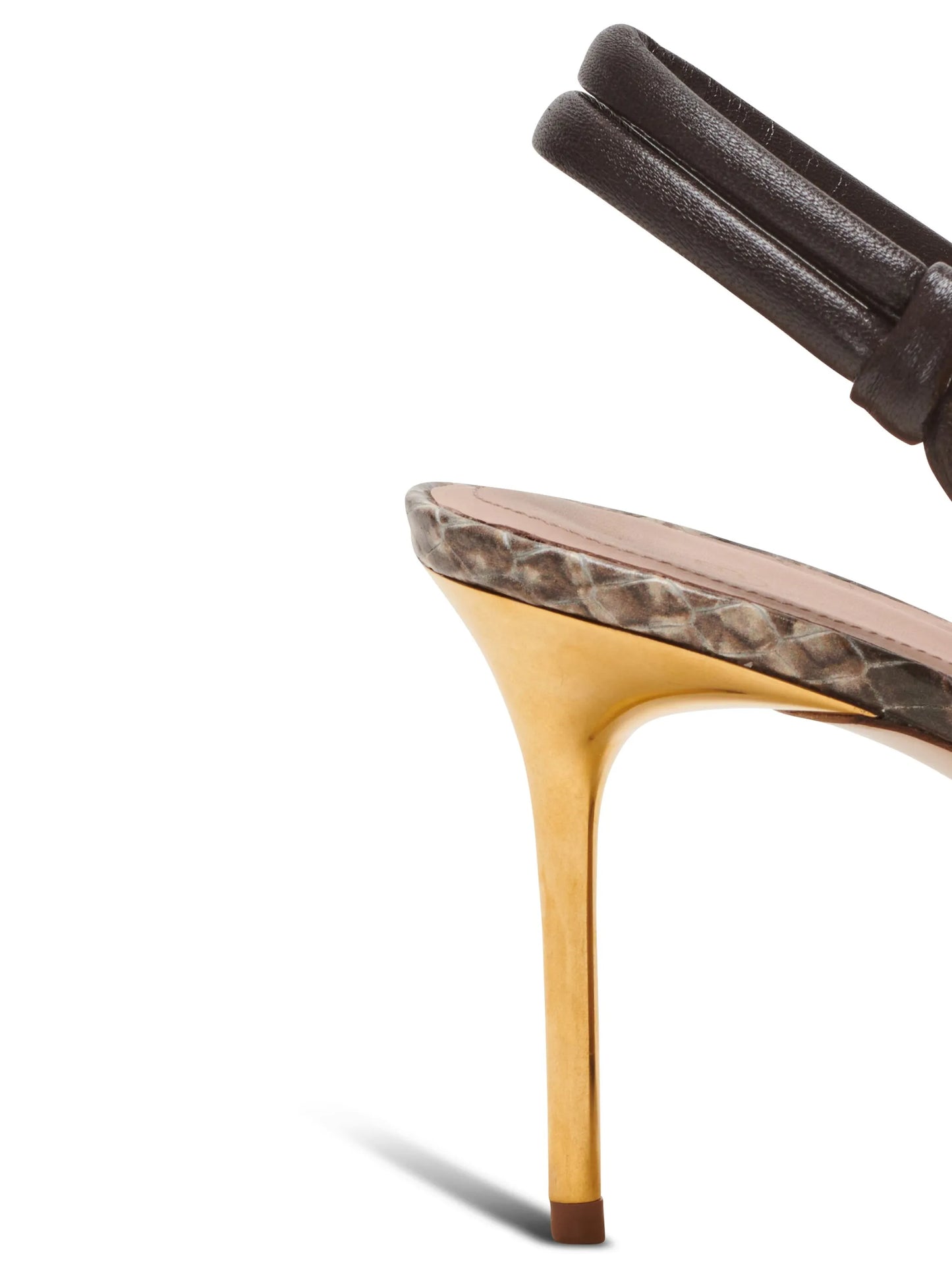 Alma 75mm snakeskin leather pumps