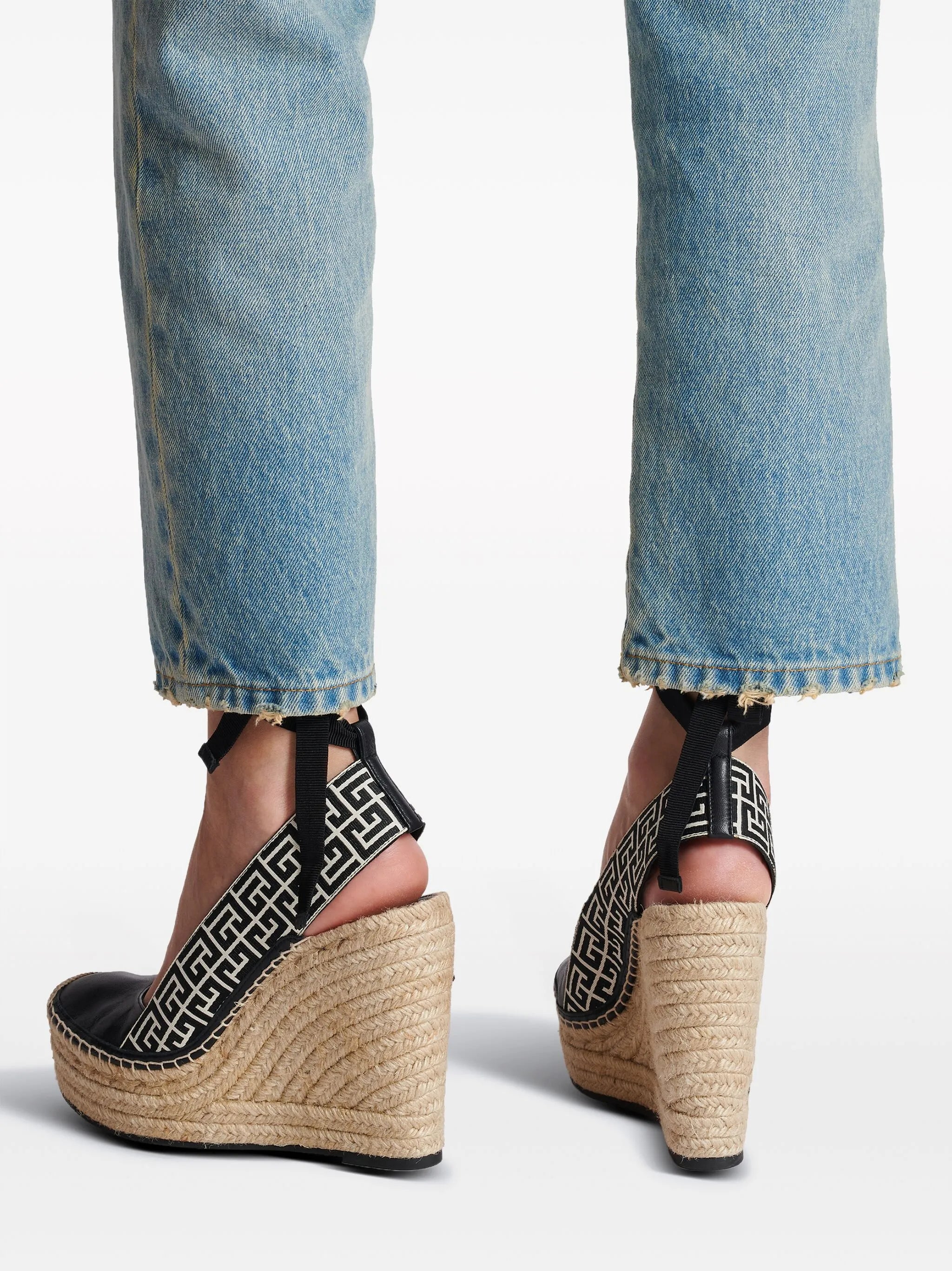 Alex 75mm monogram espadrilles