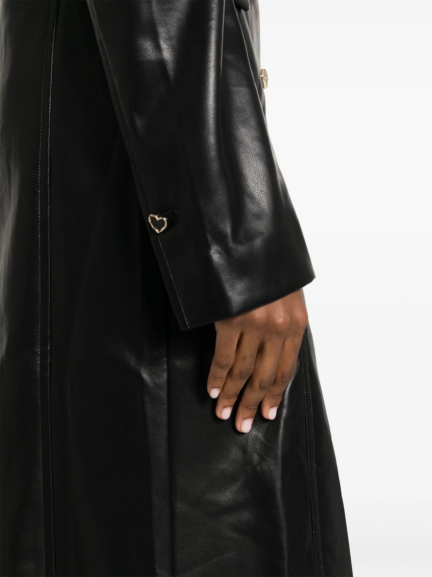 heart-button double-breasted coat