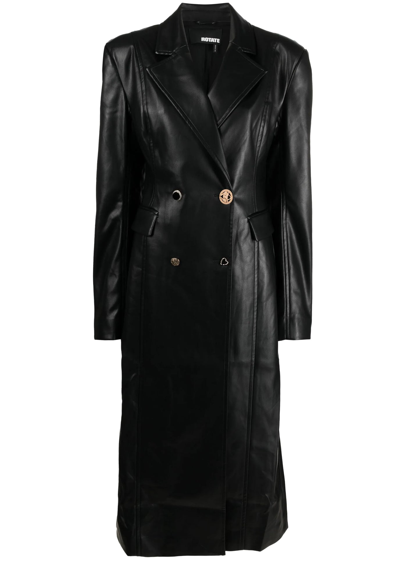 heart-button double-breasted coat