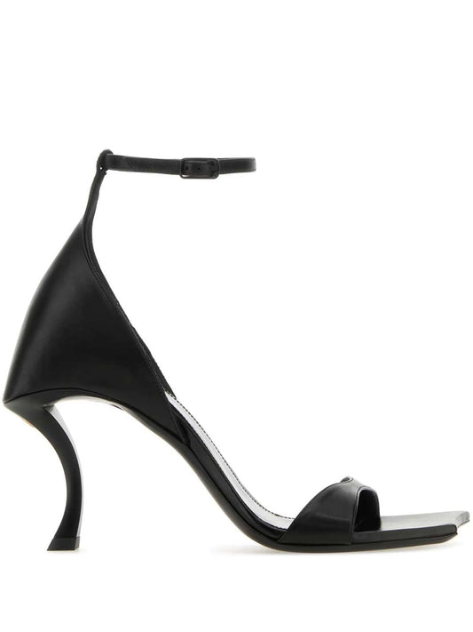 Hourglass 100mm leather sandals