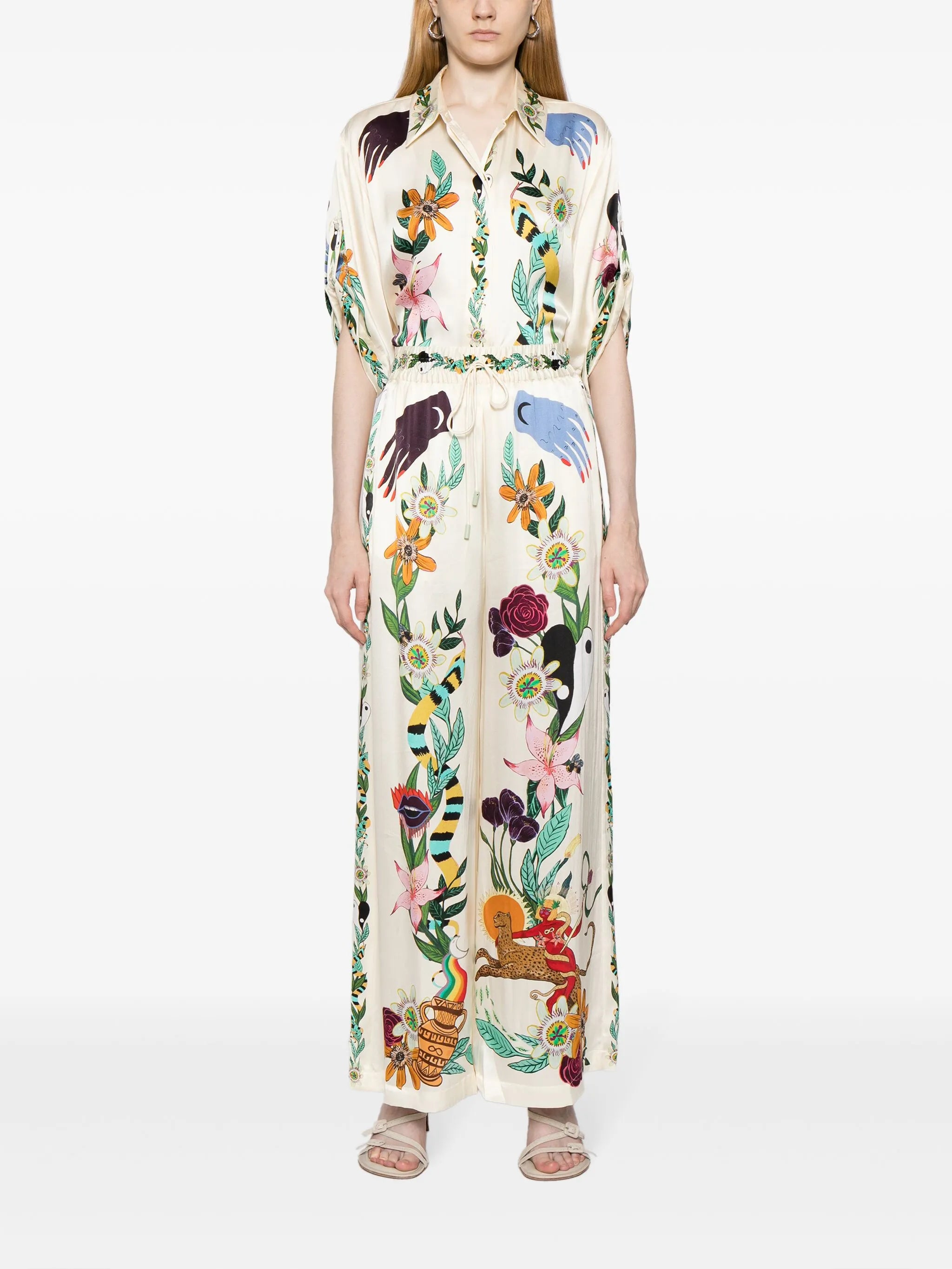 Meagan wide-leg silk trousers