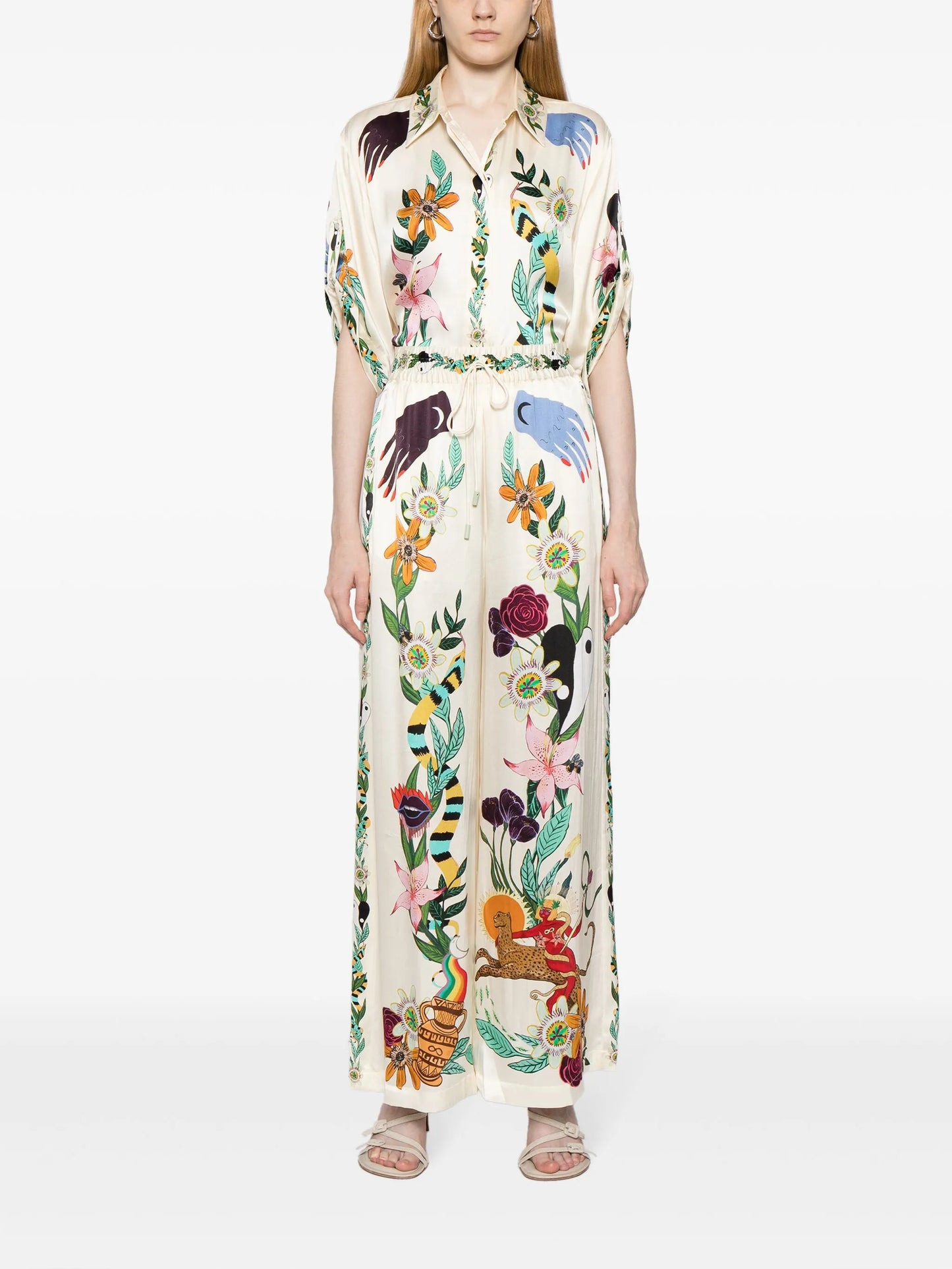 Meagan wide-leg silk trousers
