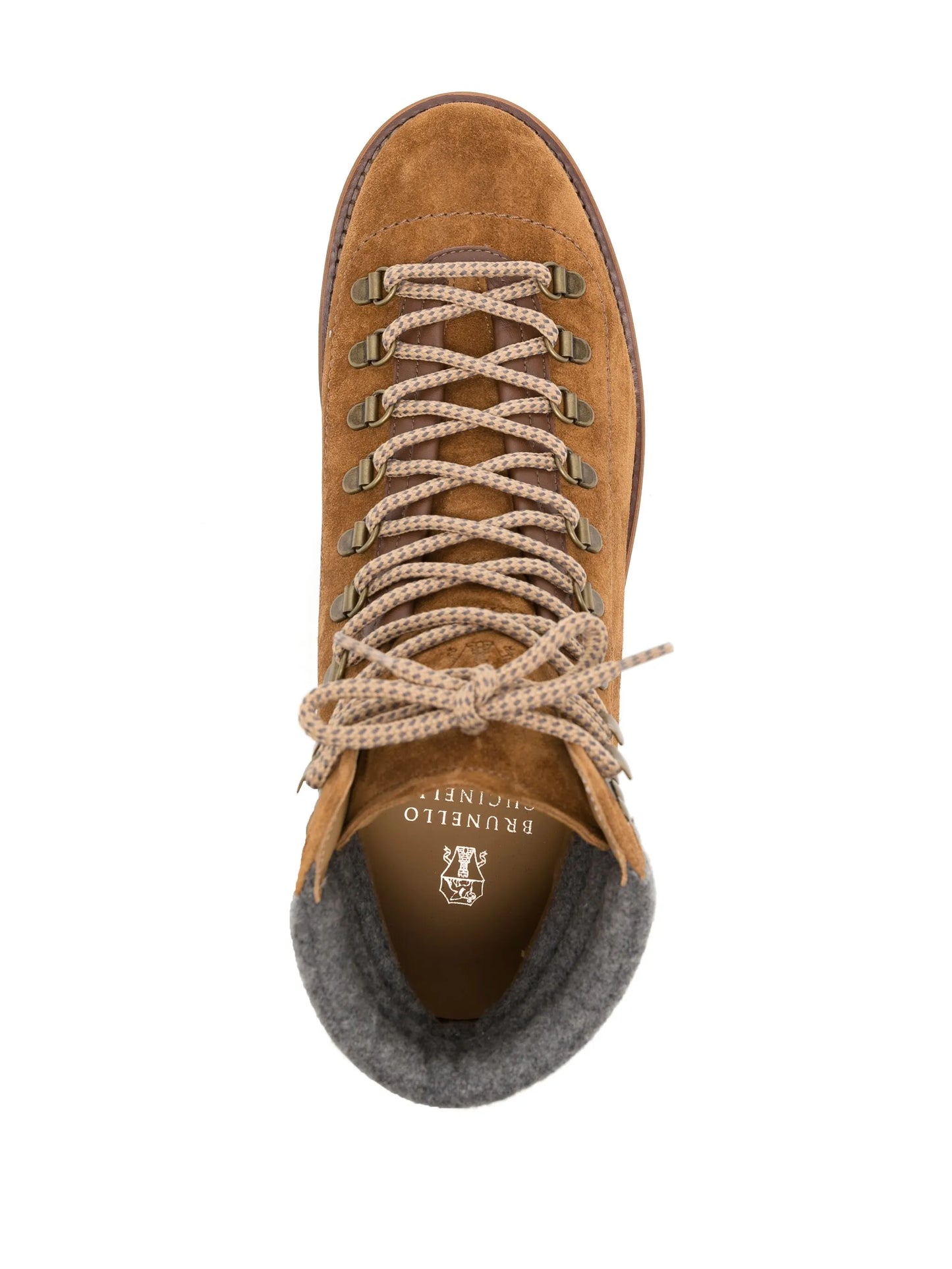 lace-up suede ankle boots