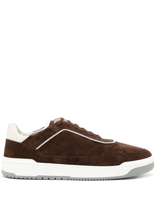suede low-top sneakers