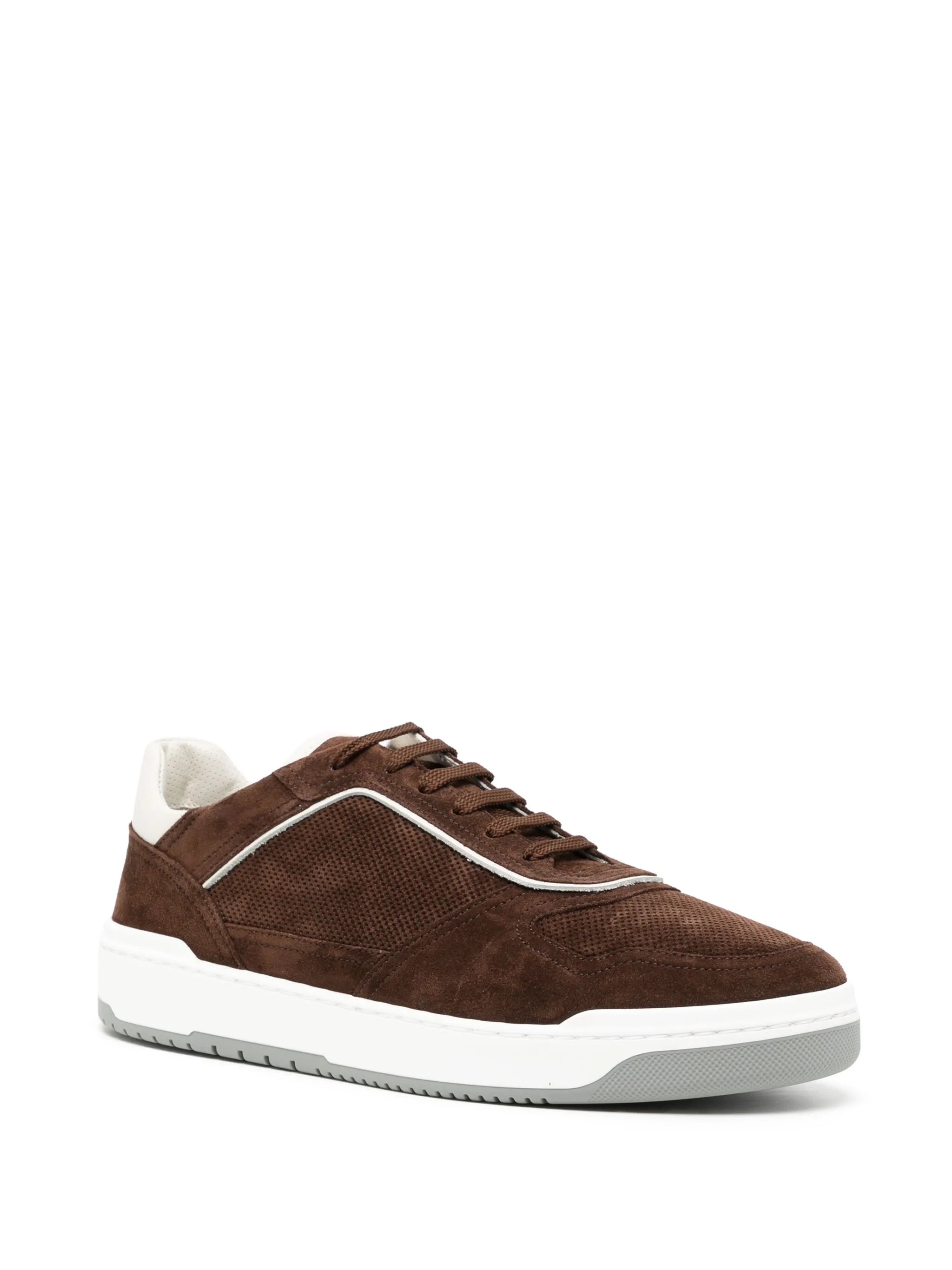 suede low-top sneakers