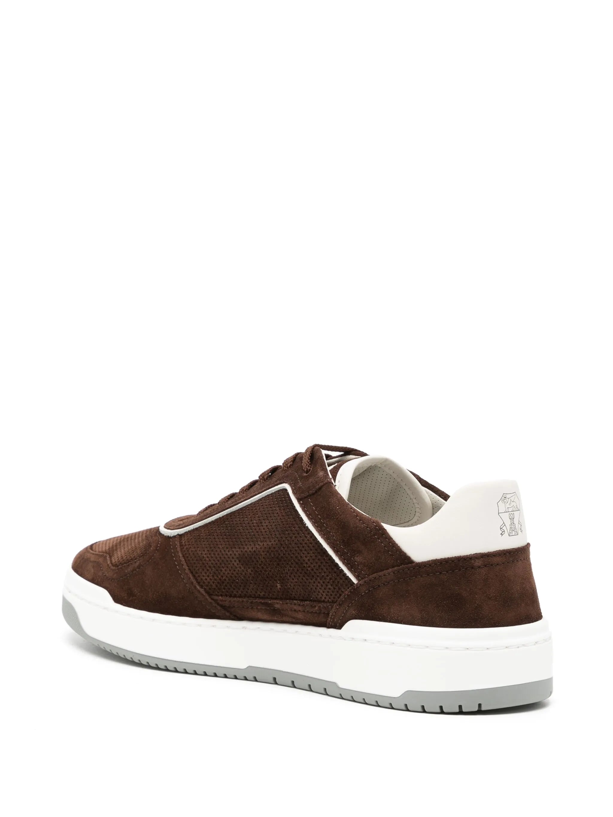 suede low-top sneakers