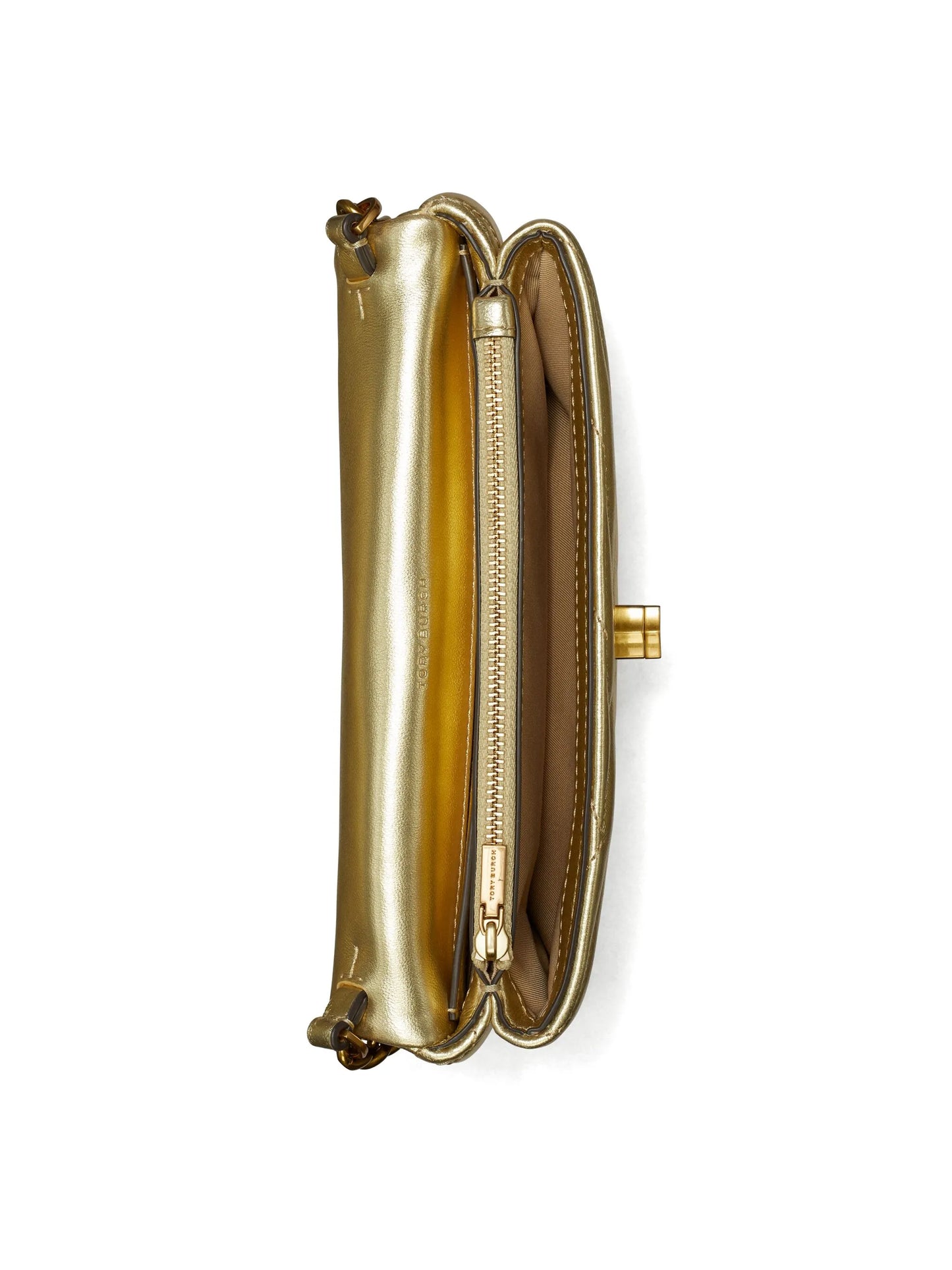 Kira Chevron Metallic Chain wallet