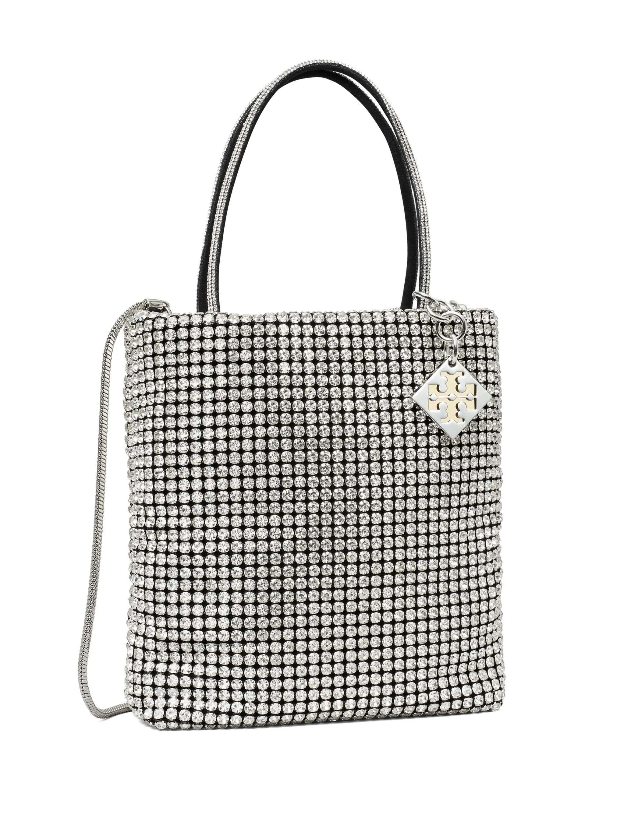mini Night Owl crystal-embellished tote bag