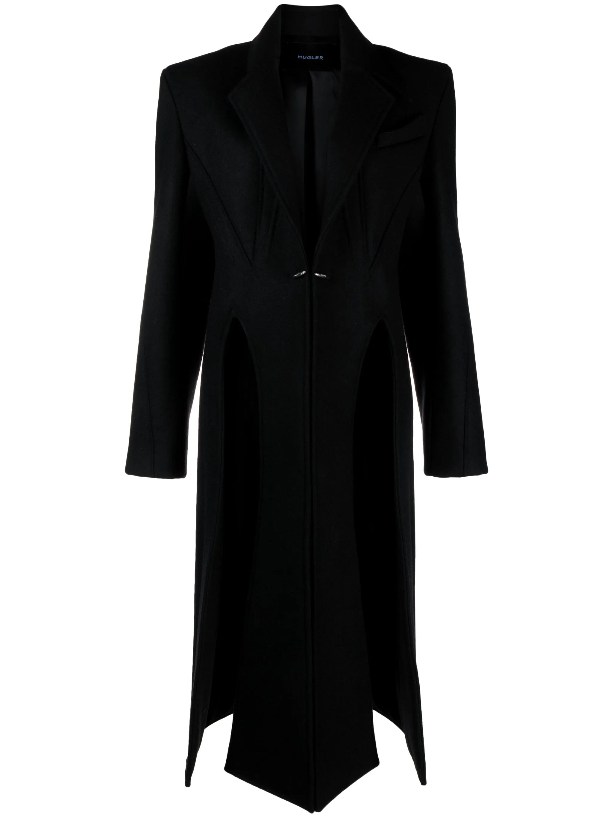 single-breasted wool coat