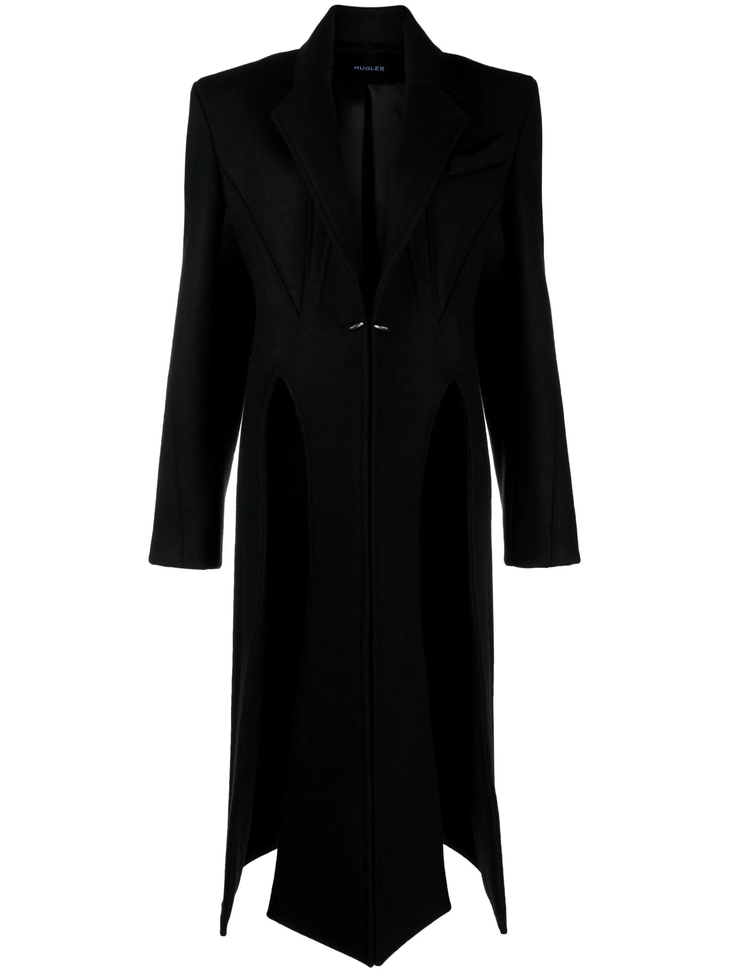 single-breasted wool coat
