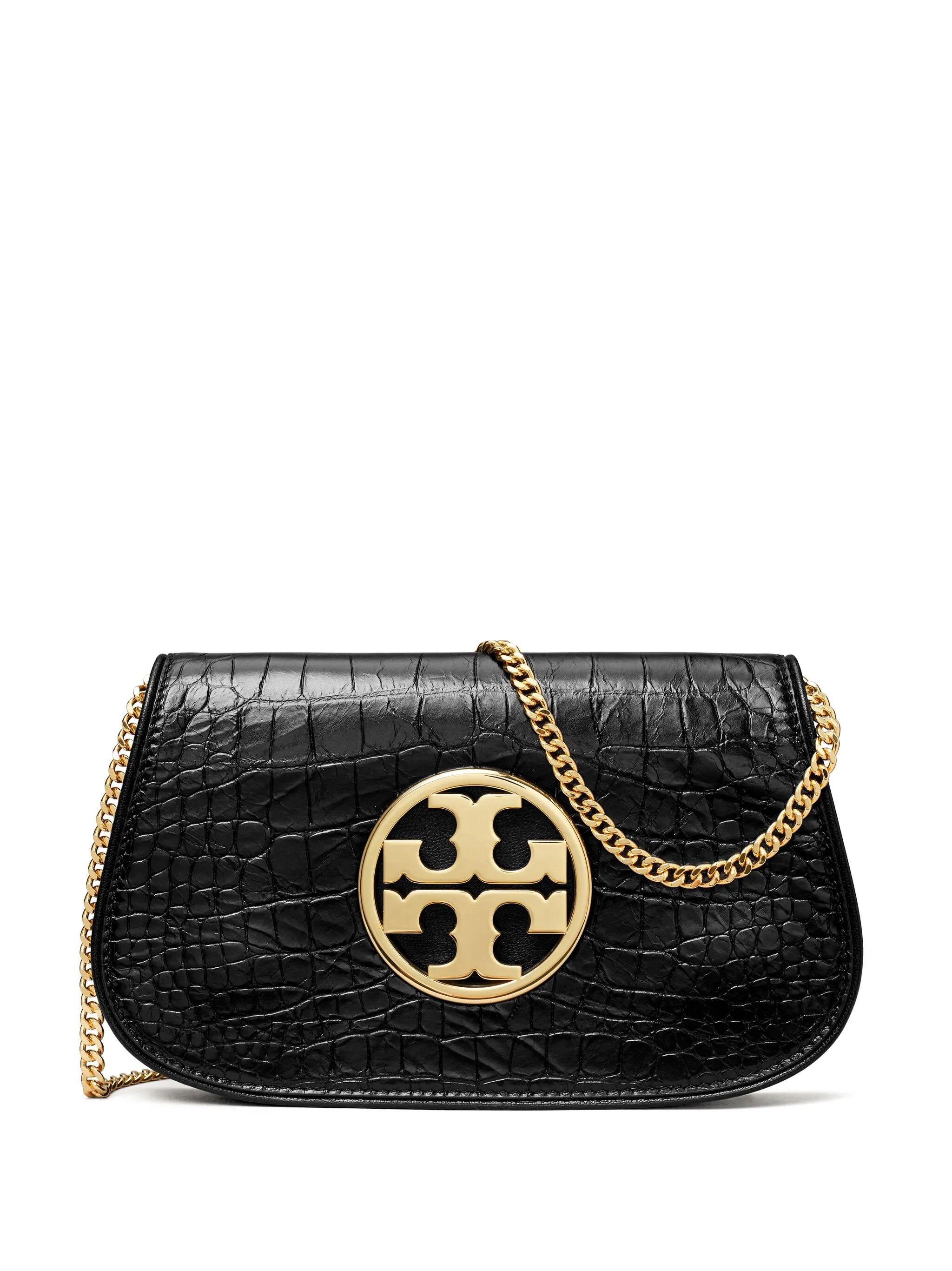 Reva crocodile-effect crossbody bag