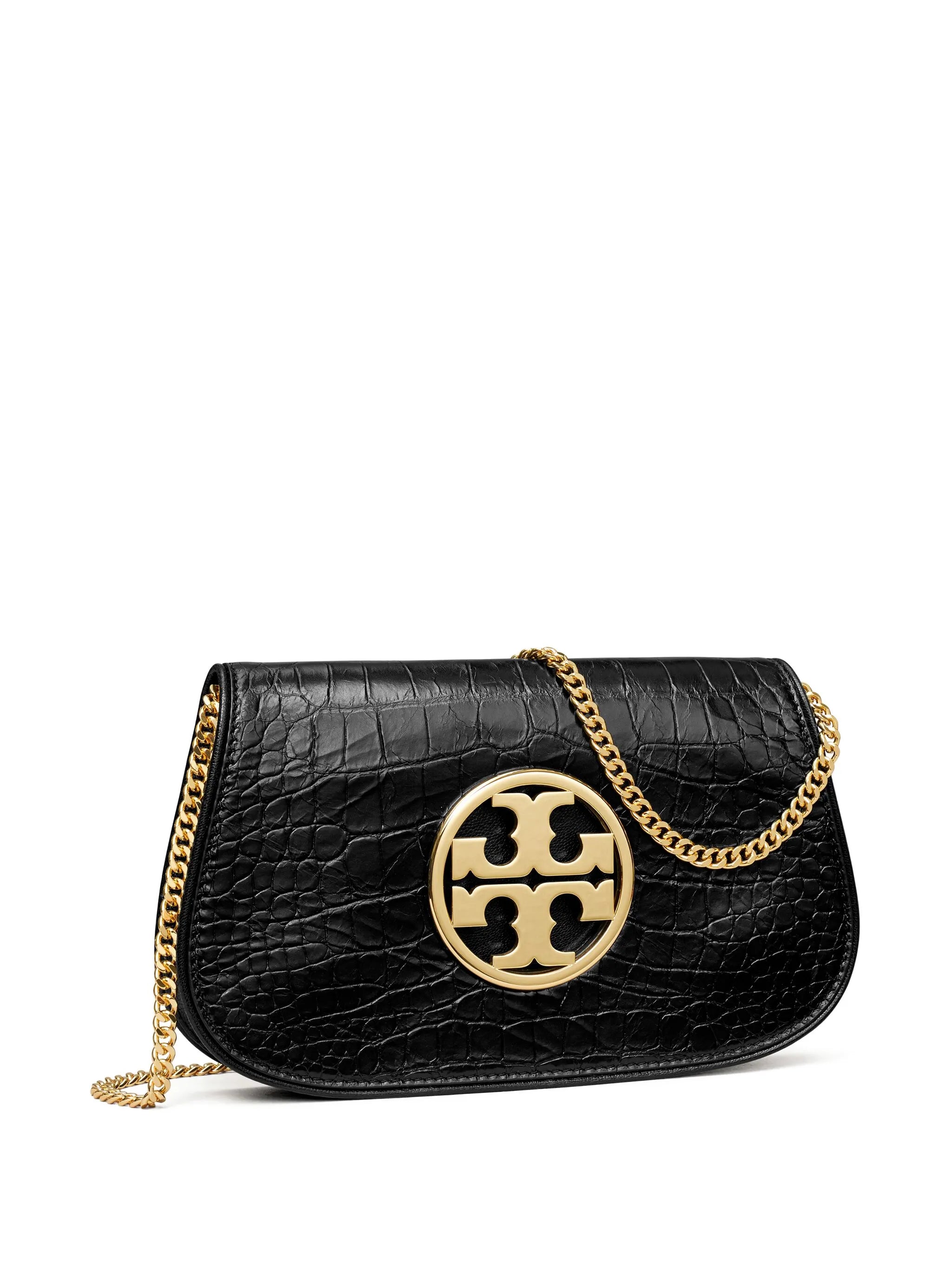 Reva crocodile-effect crossbody bag
