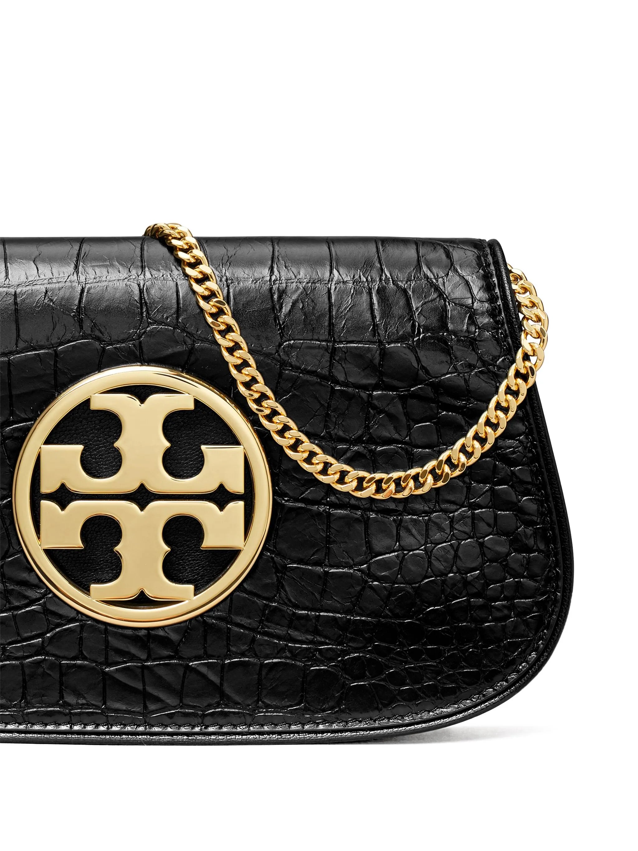 Reva crocodile-effect crossbody bag