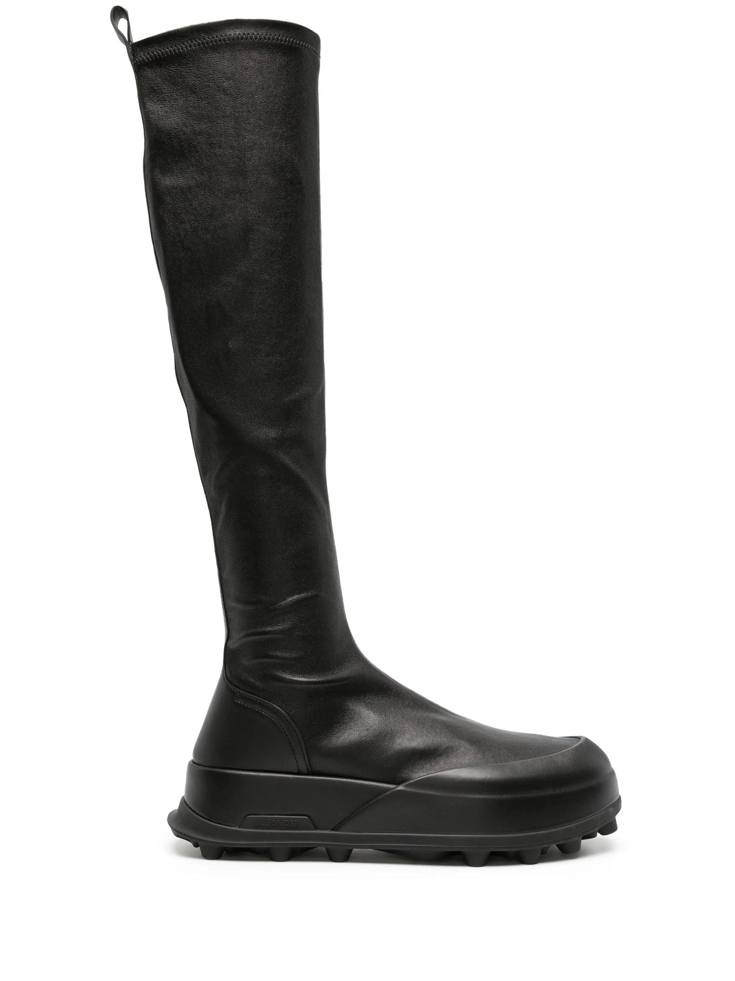 knee-high leather boots