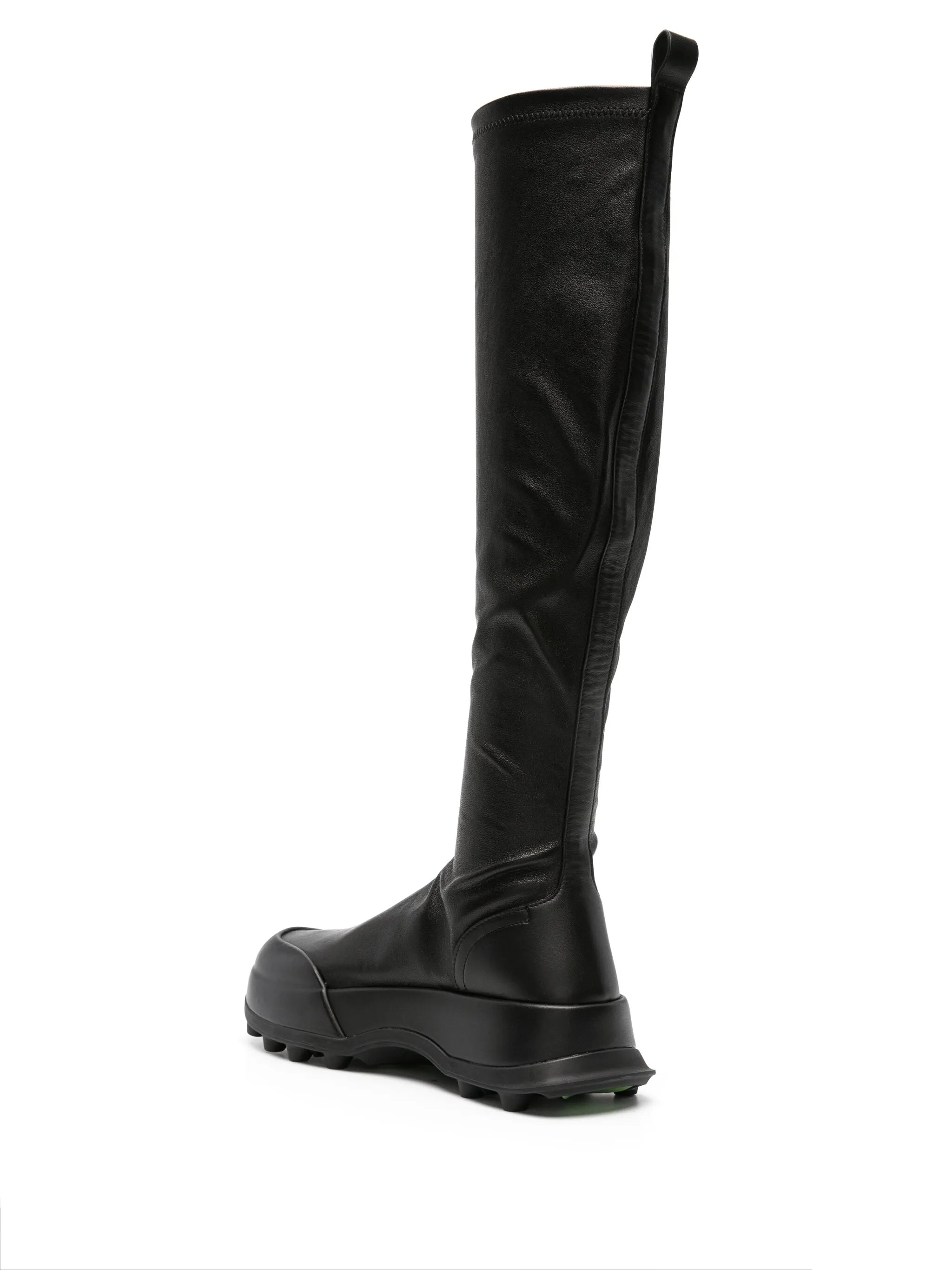 knee-high leather boots