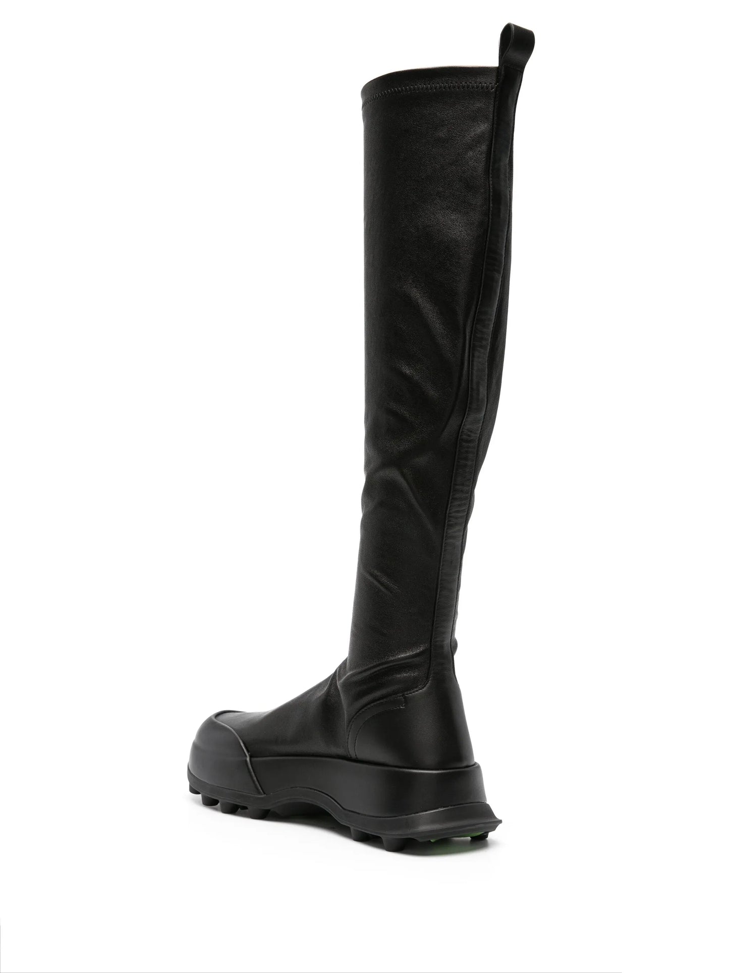 knee-high leather boots