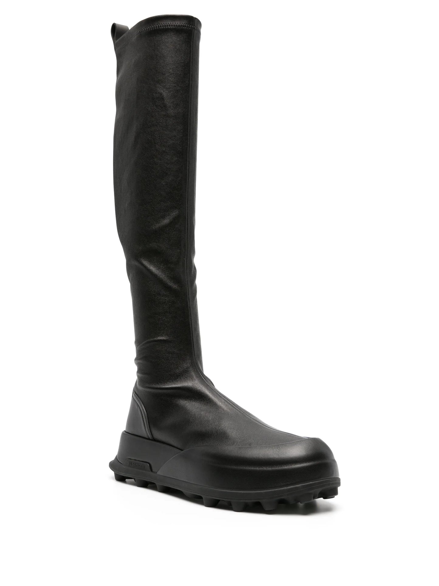 knee-high leather boots