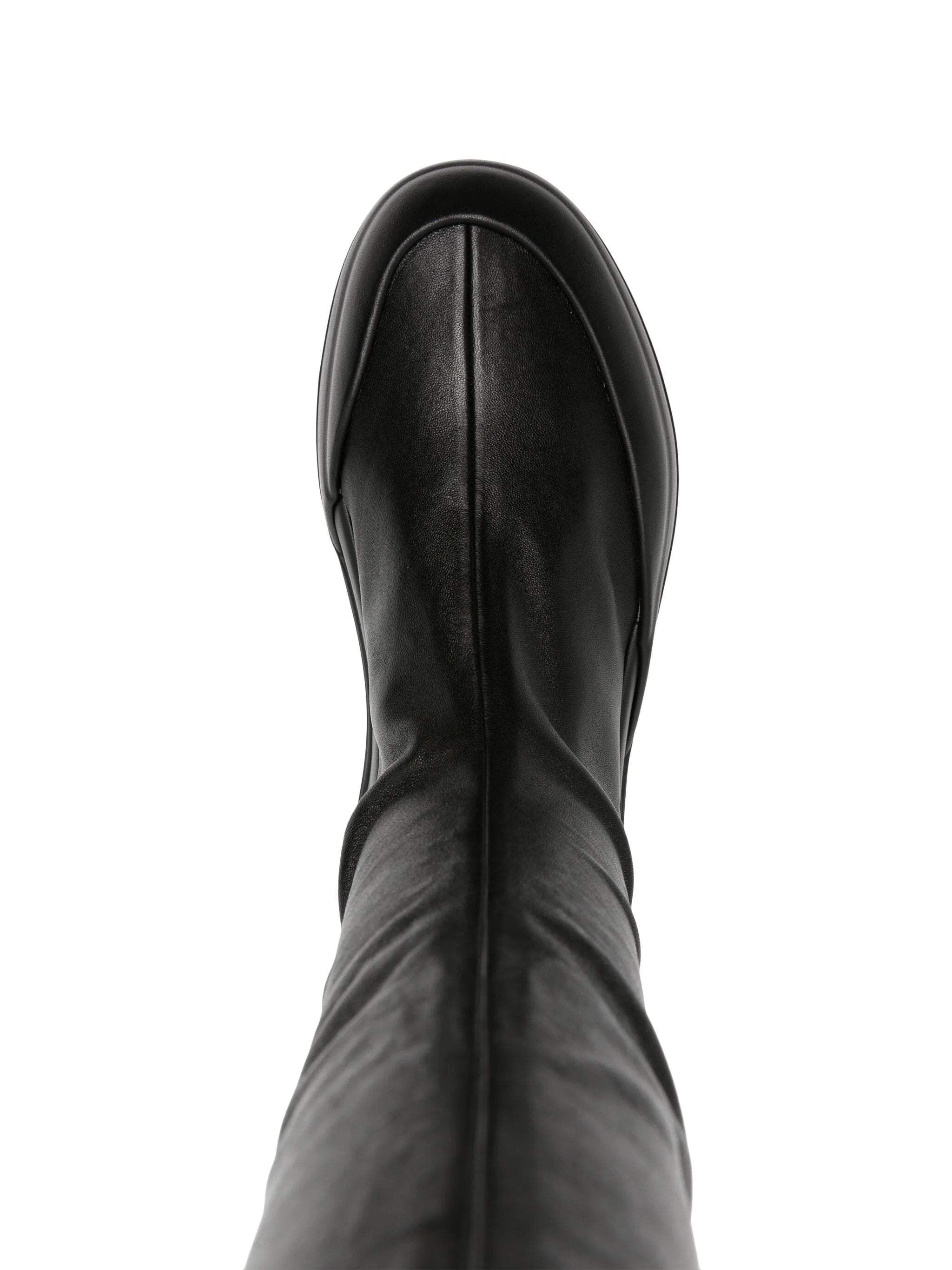 knee-high leather boots