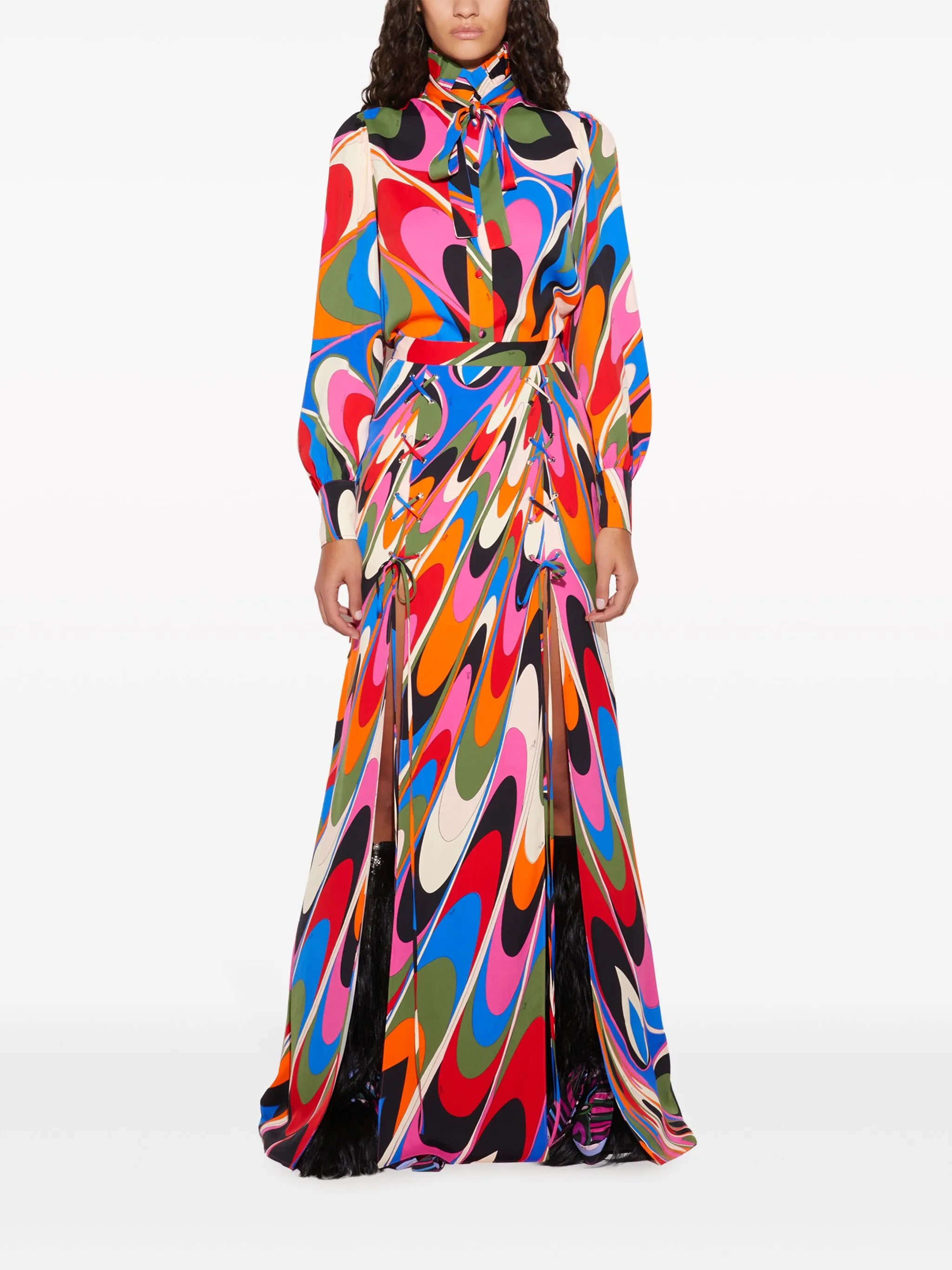 Onde-print shirt