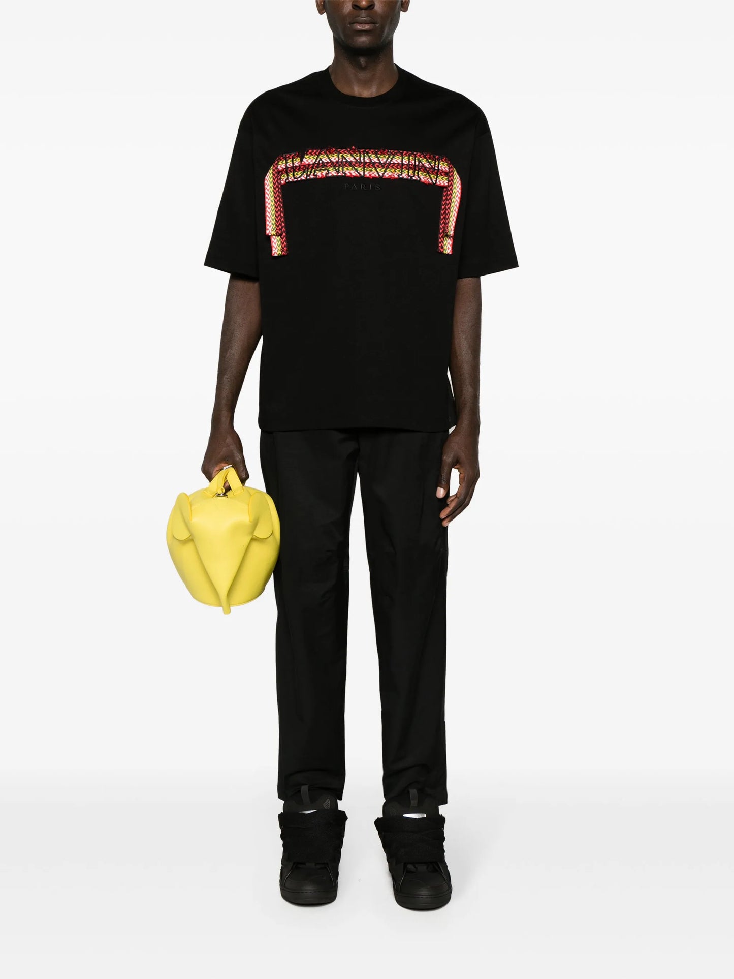 curb lace-detailed cotton T-shirt